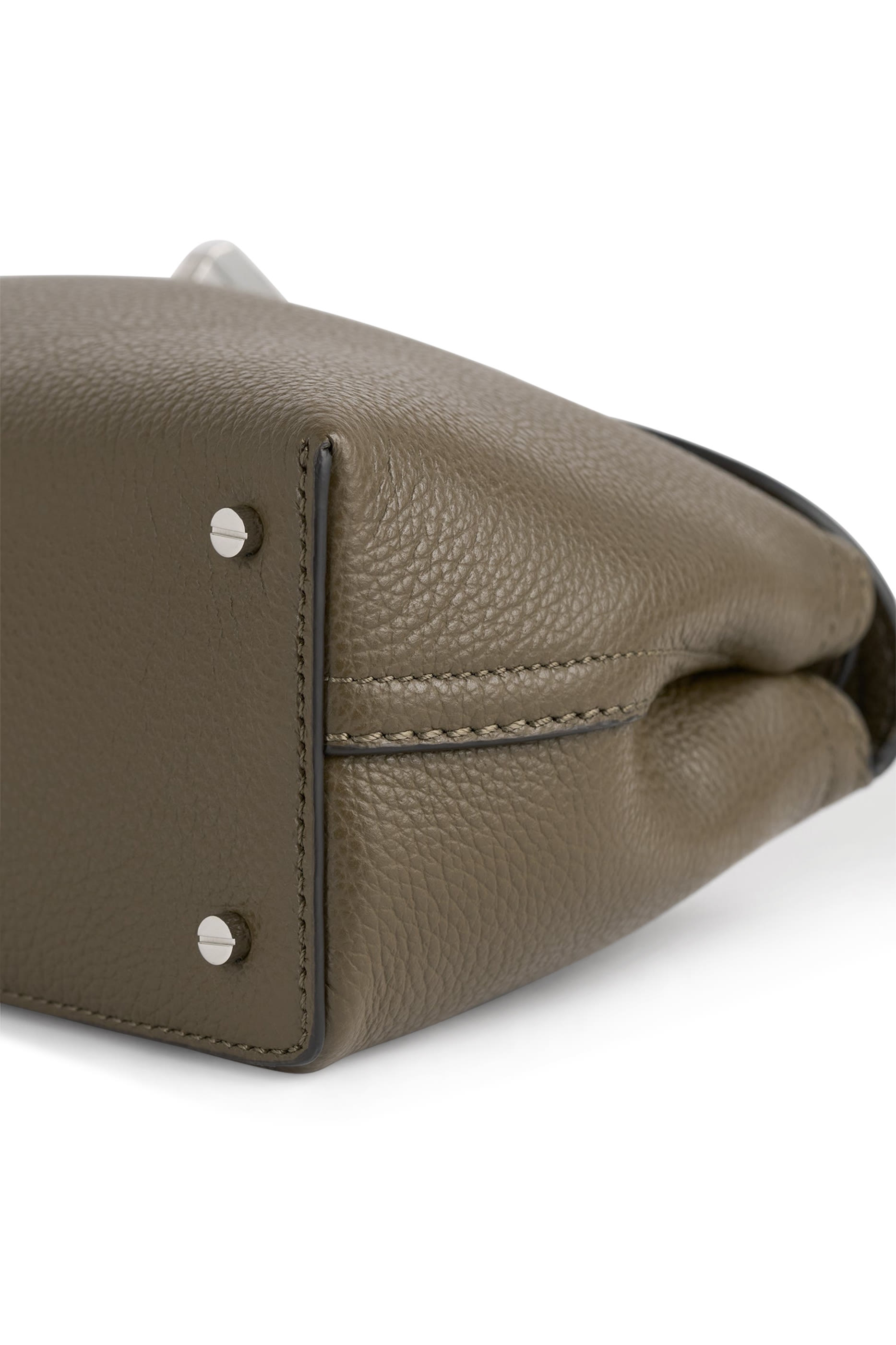 T-Lock Leather Clutch Bag