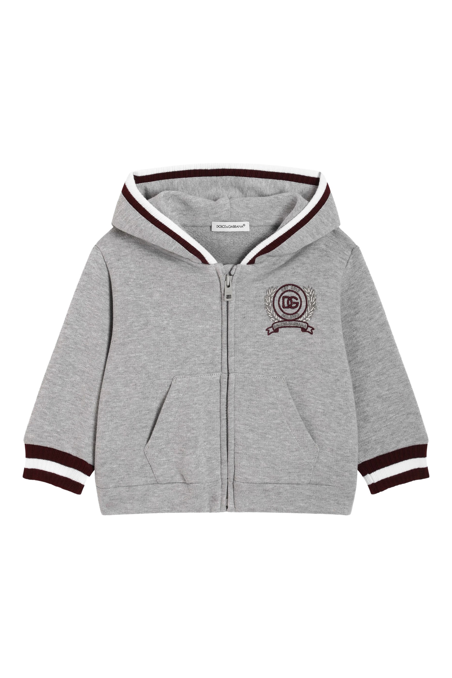 Kids Logo Embroidered Hooded Sweatshirt