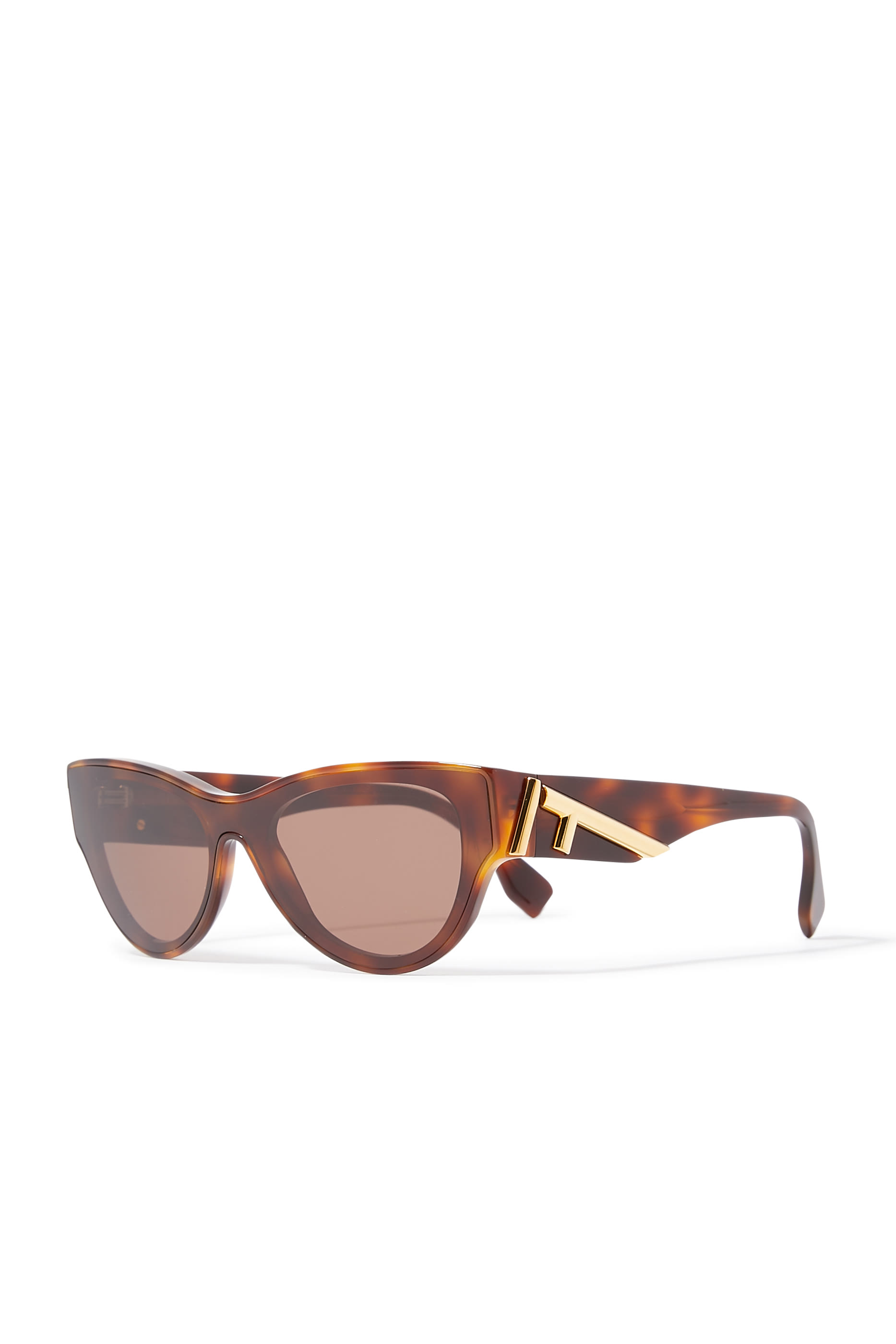 Fendi First Brown Havana Round Sunglasses