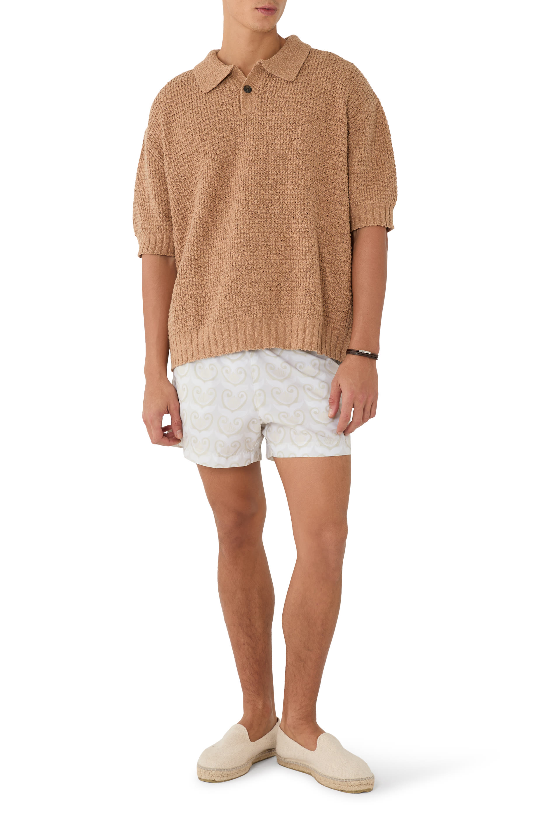 Painted Shell Print Swim Short