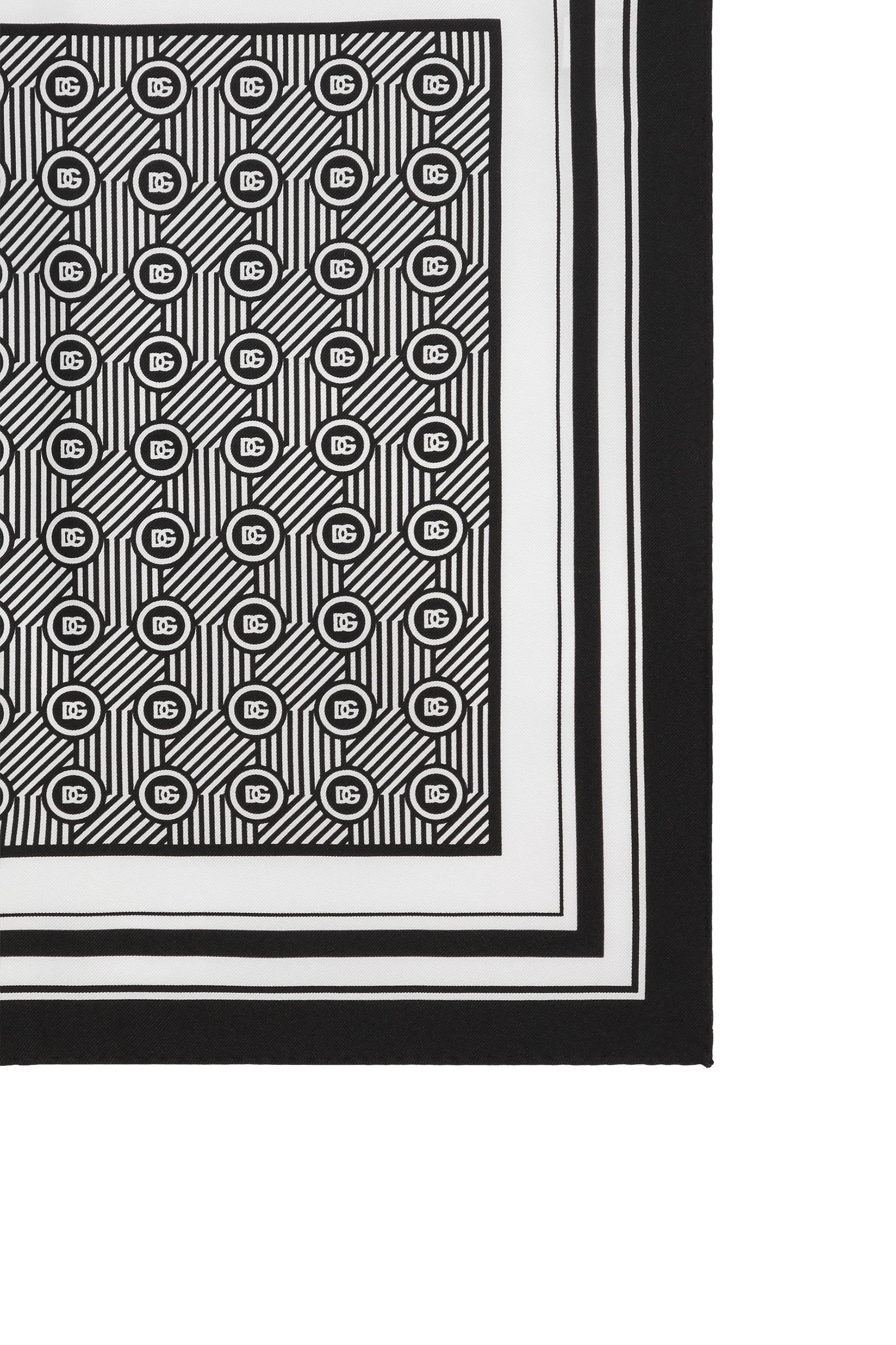 Silk Micro-Design Print Pocket Square