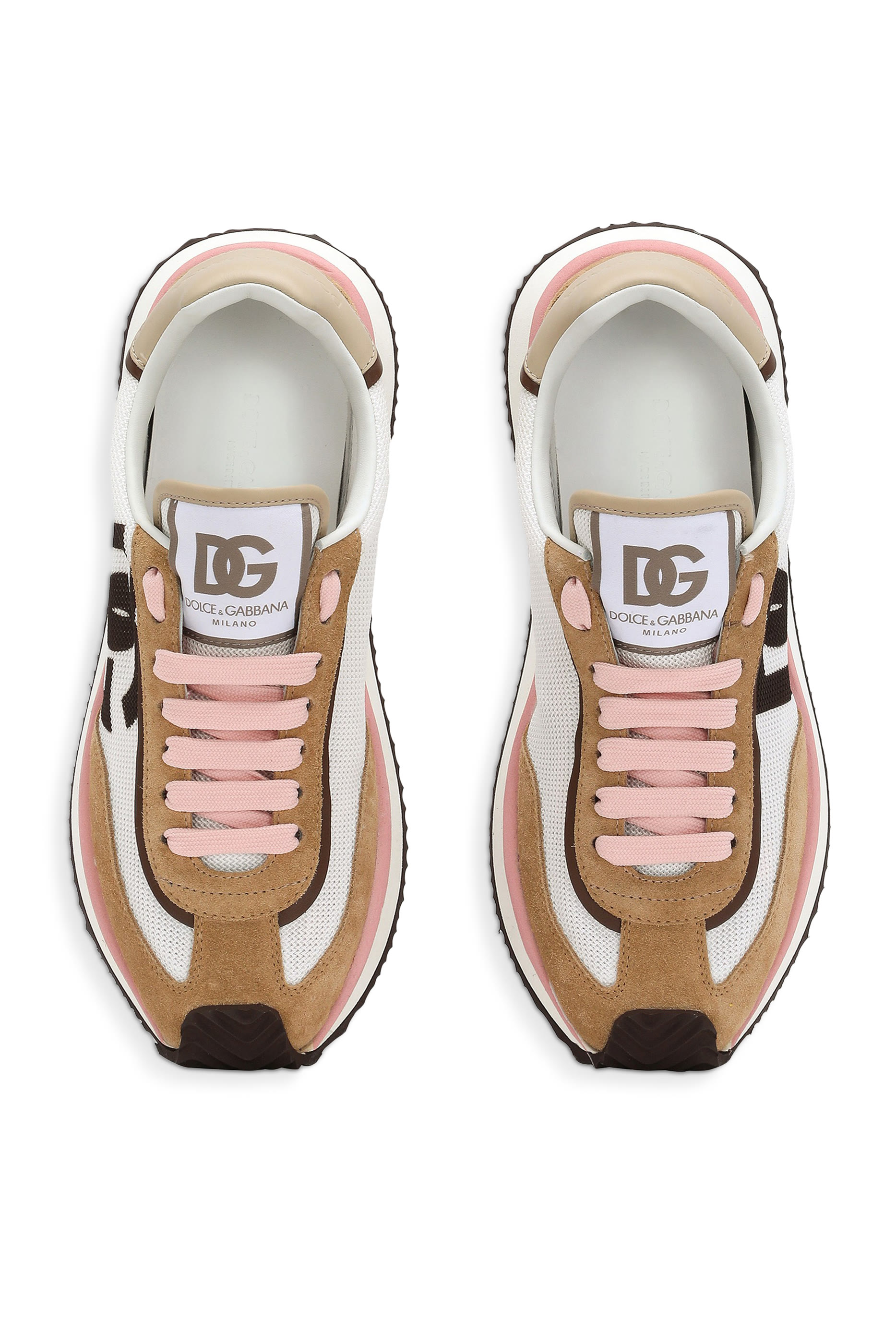 DG Mixed-Material Cushion Sneakers