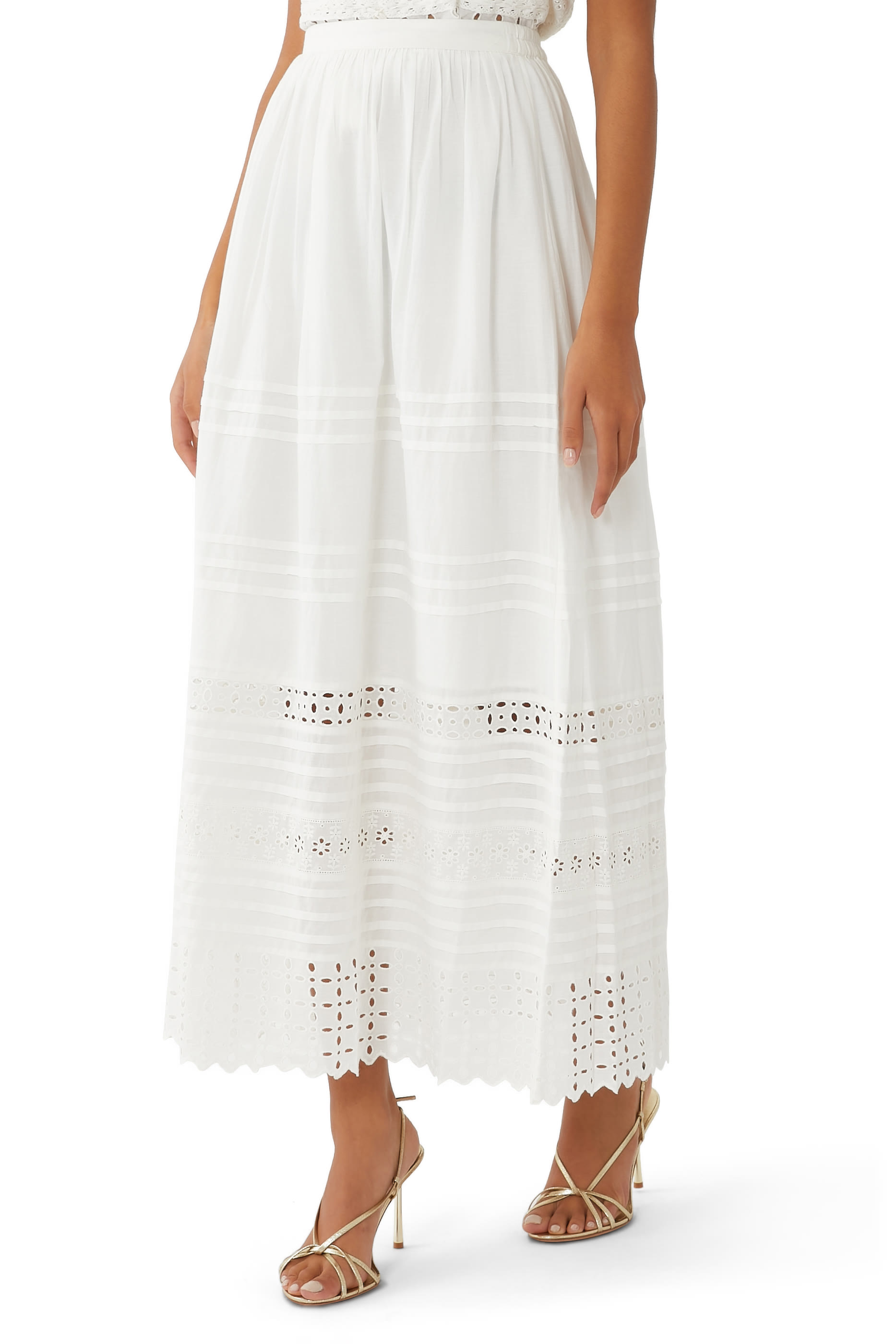 Love in the Afternoon Lace Maxi Skirt