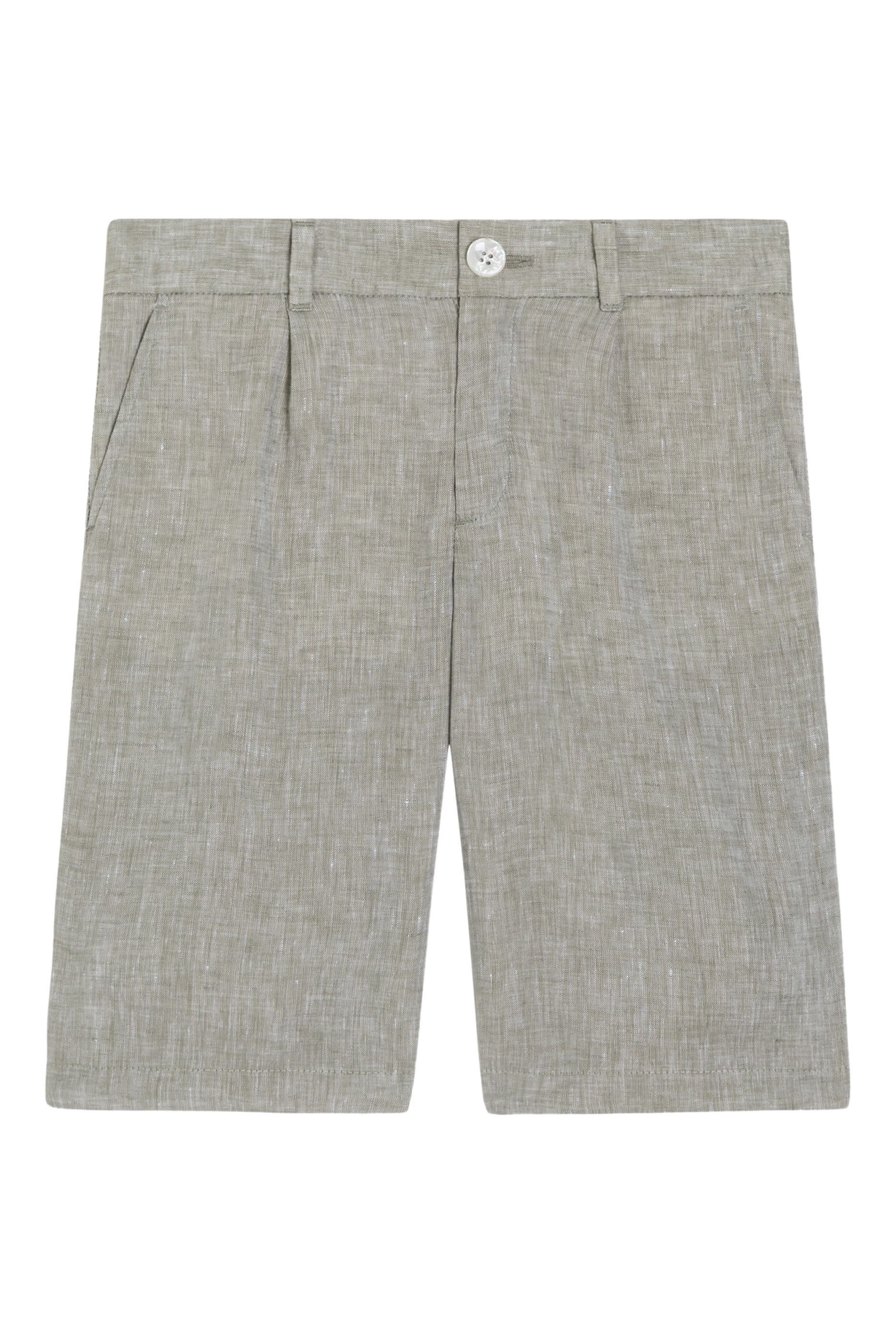 Kids Linen Bermuda Shorts