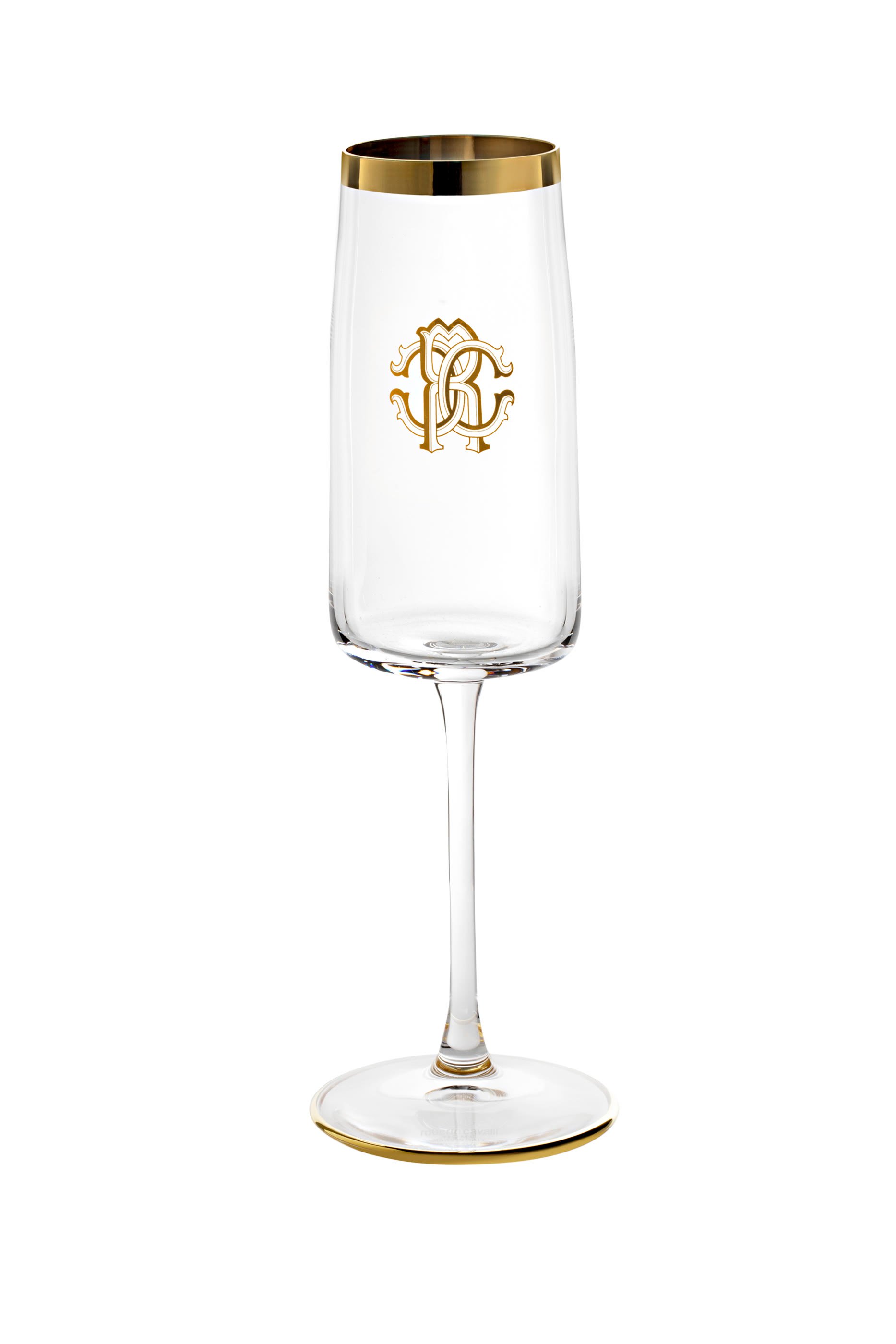 New Monogram Gold Flute Glass Set
