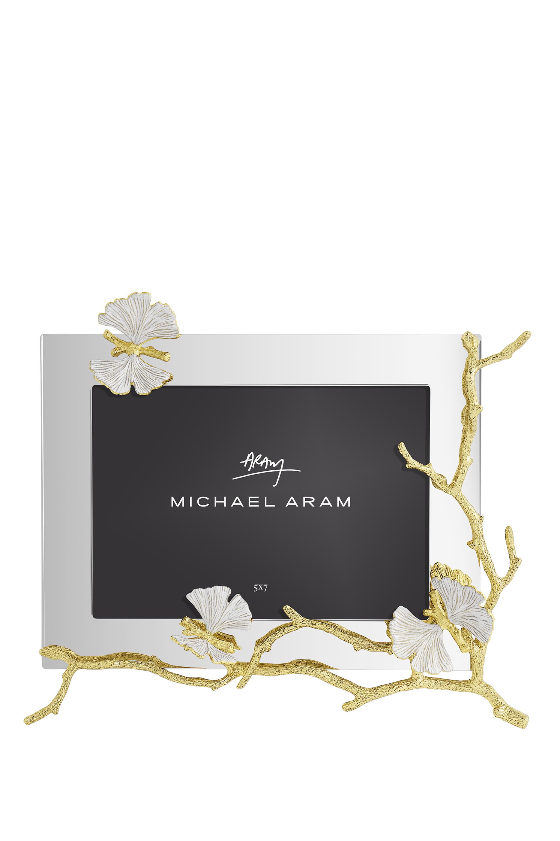 Butterfly Ginkgo Gold Reflective 5x7 Frame