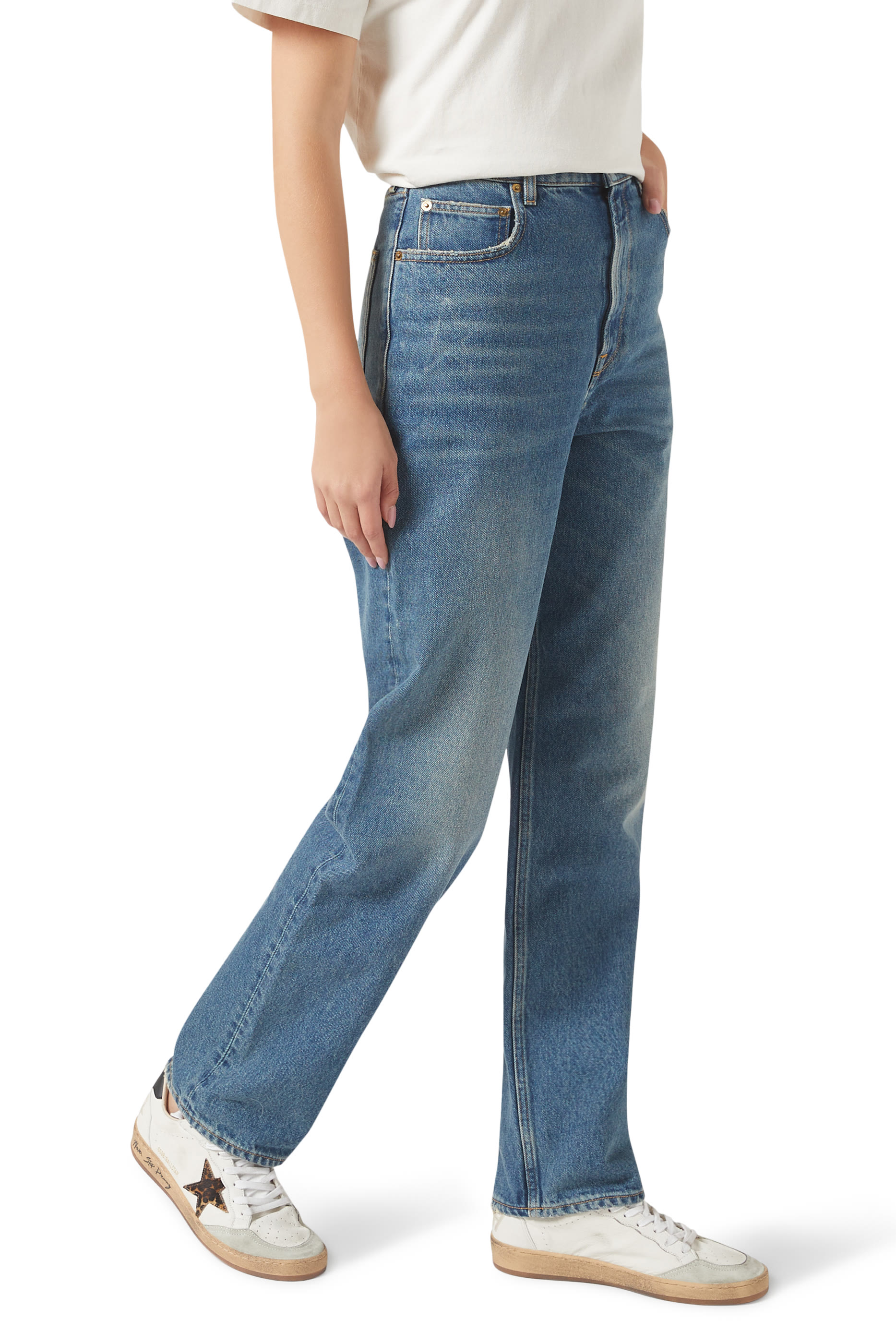 Ball Star Leopard Print Pony Skin Sneakers