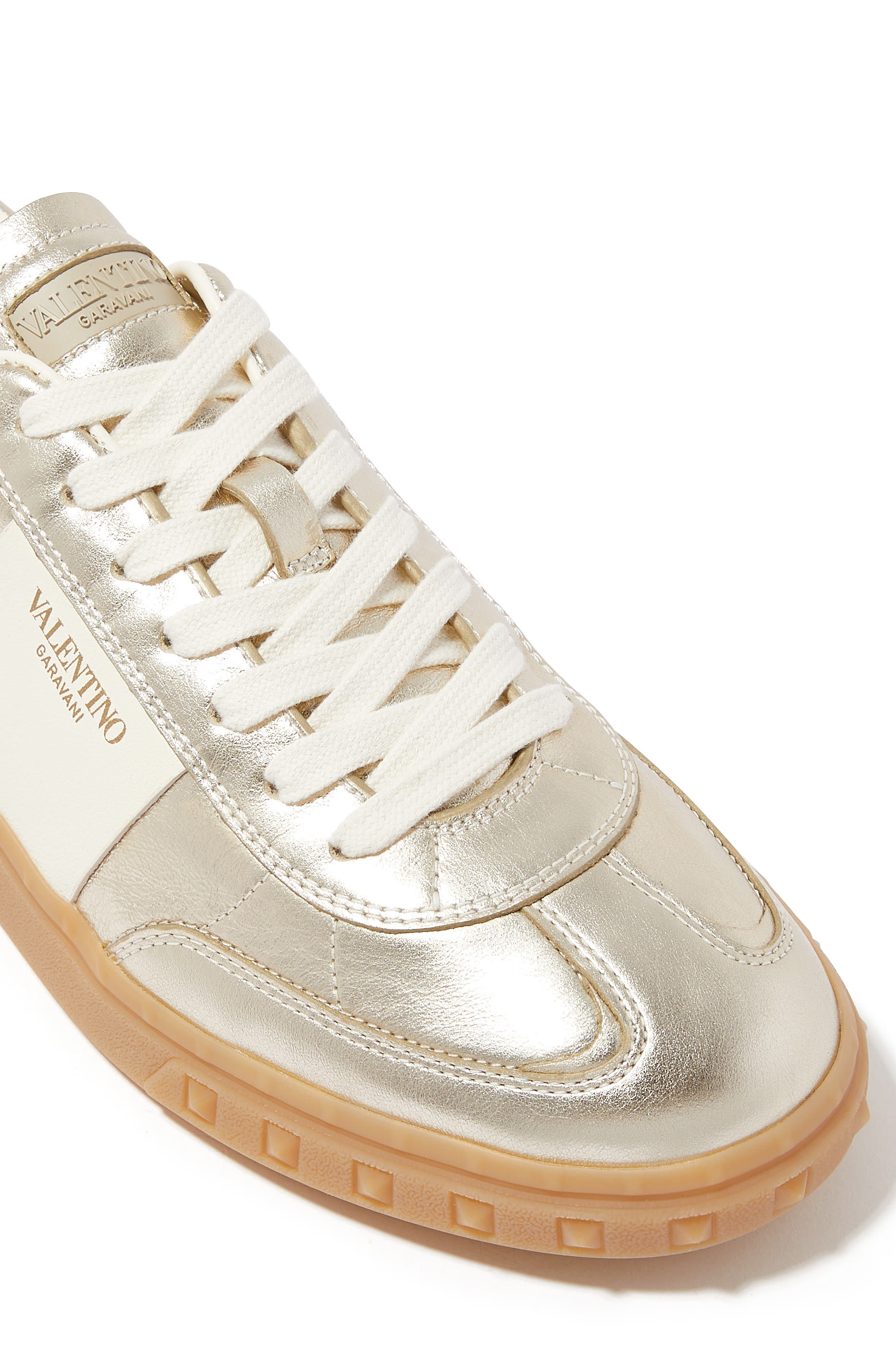 Upvillage Metallic Leather Sneakers