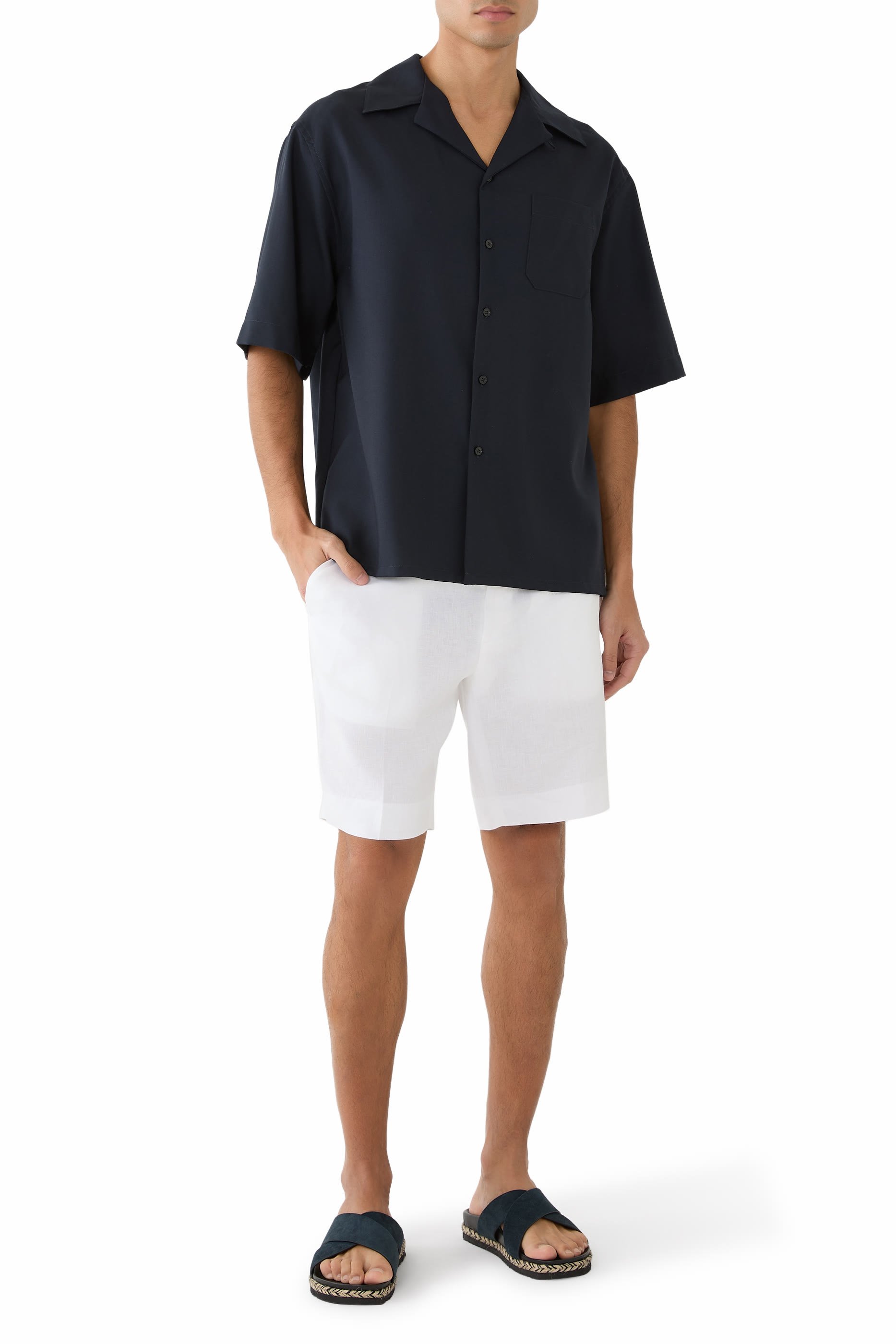 Tropical Wool Bowling Shirt