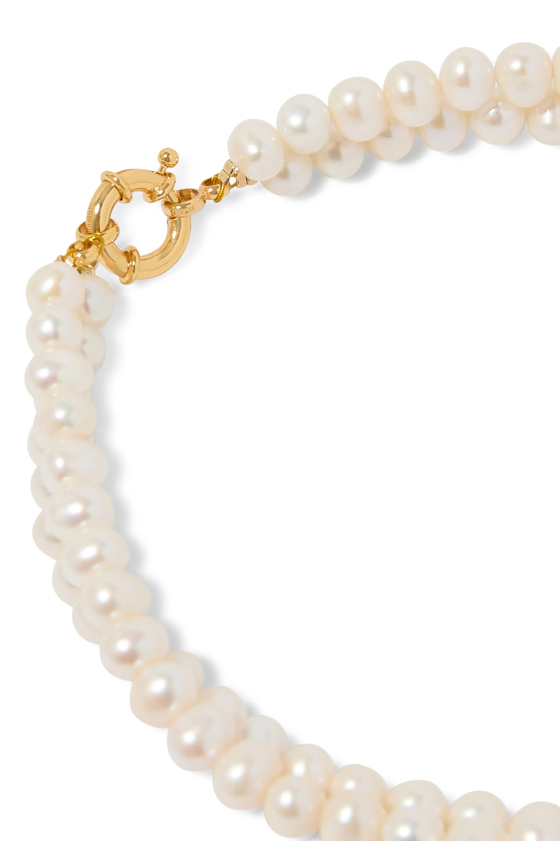 Pearl Choker with Strass Bars