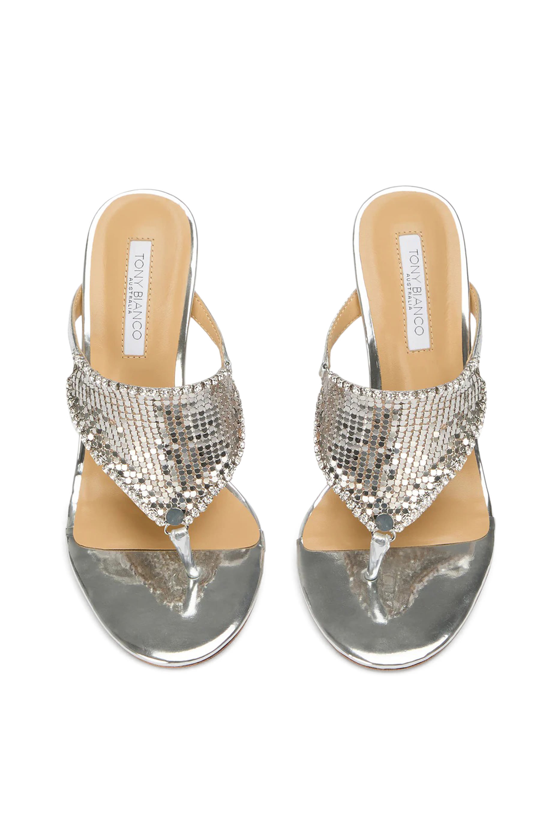 Demure Silver Glomesh 95 Heels