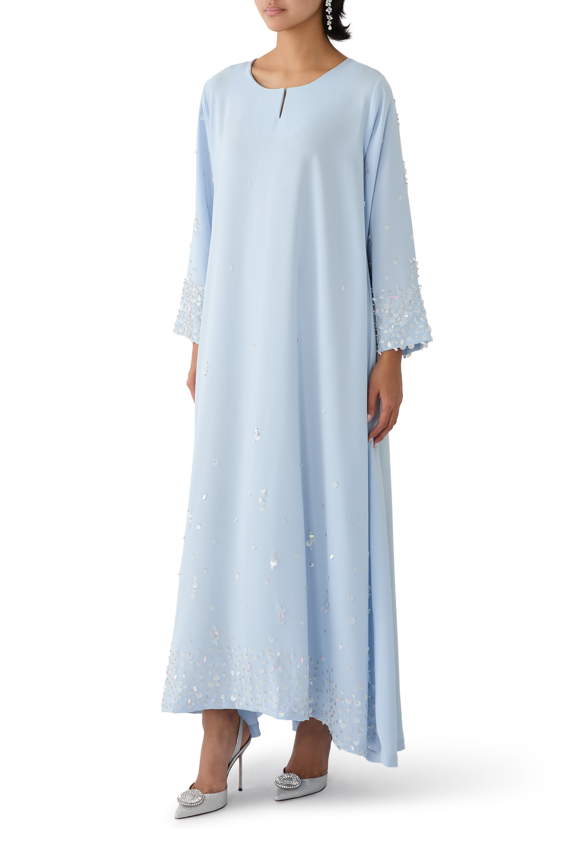 Sequin Scatter Detail Embellished Dress