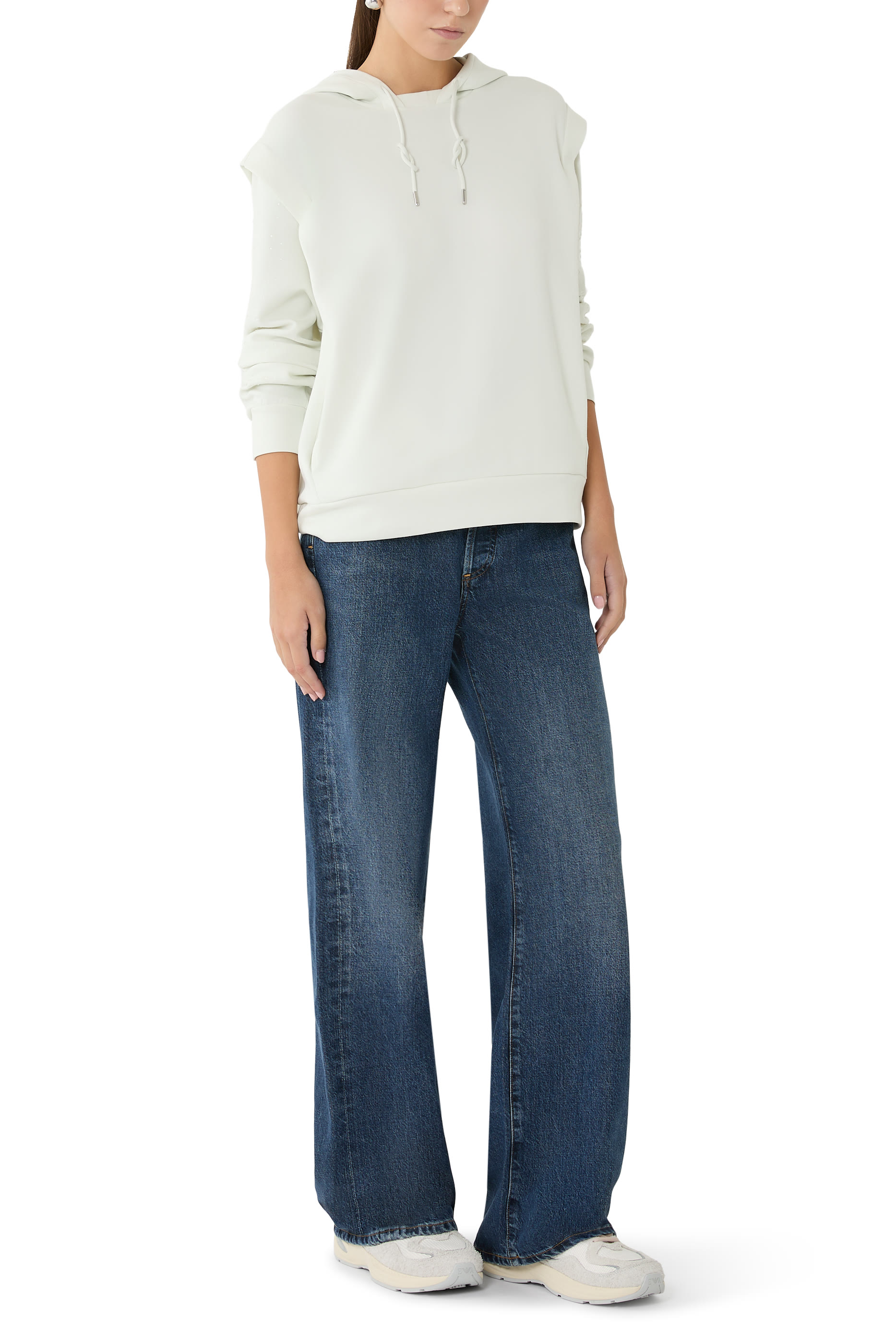 Rhinestone Embellished Hoodie