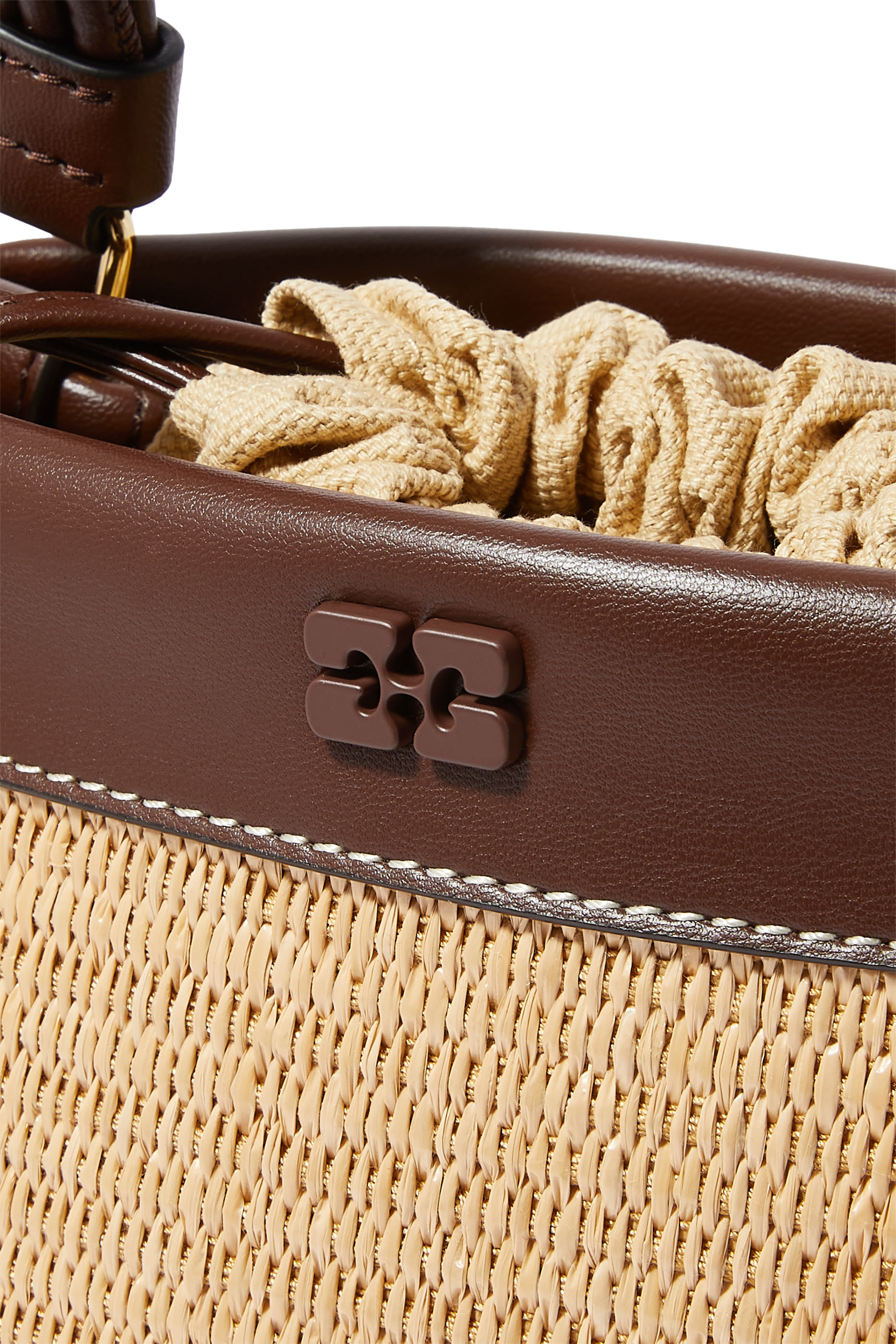 Bou Bucket Raffia Bag