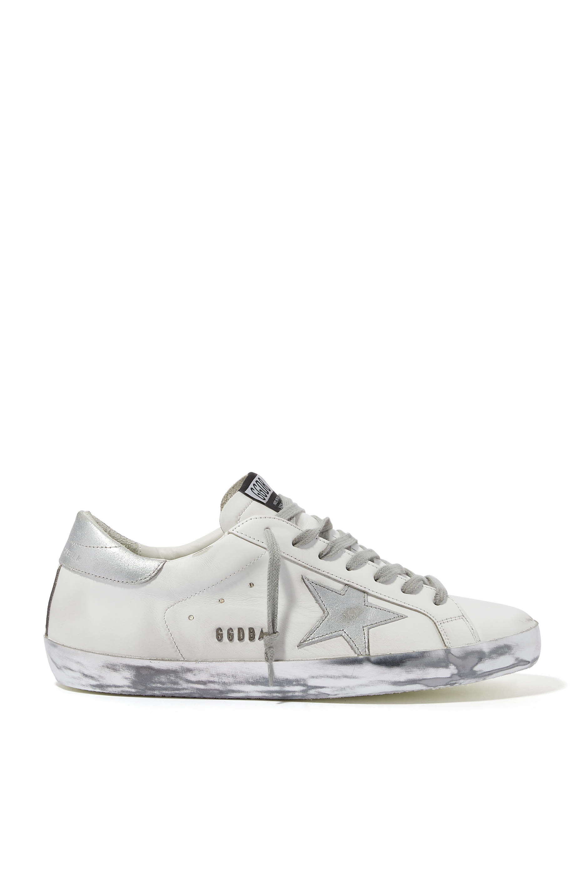 Metallic Detail Super-Star Low-Top Sneakers