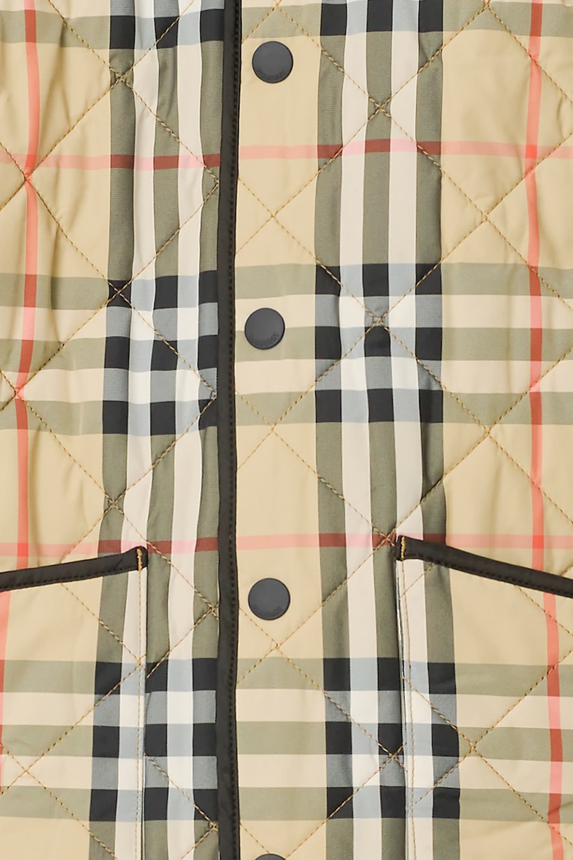 Kids Check Quilted Barn Jacket