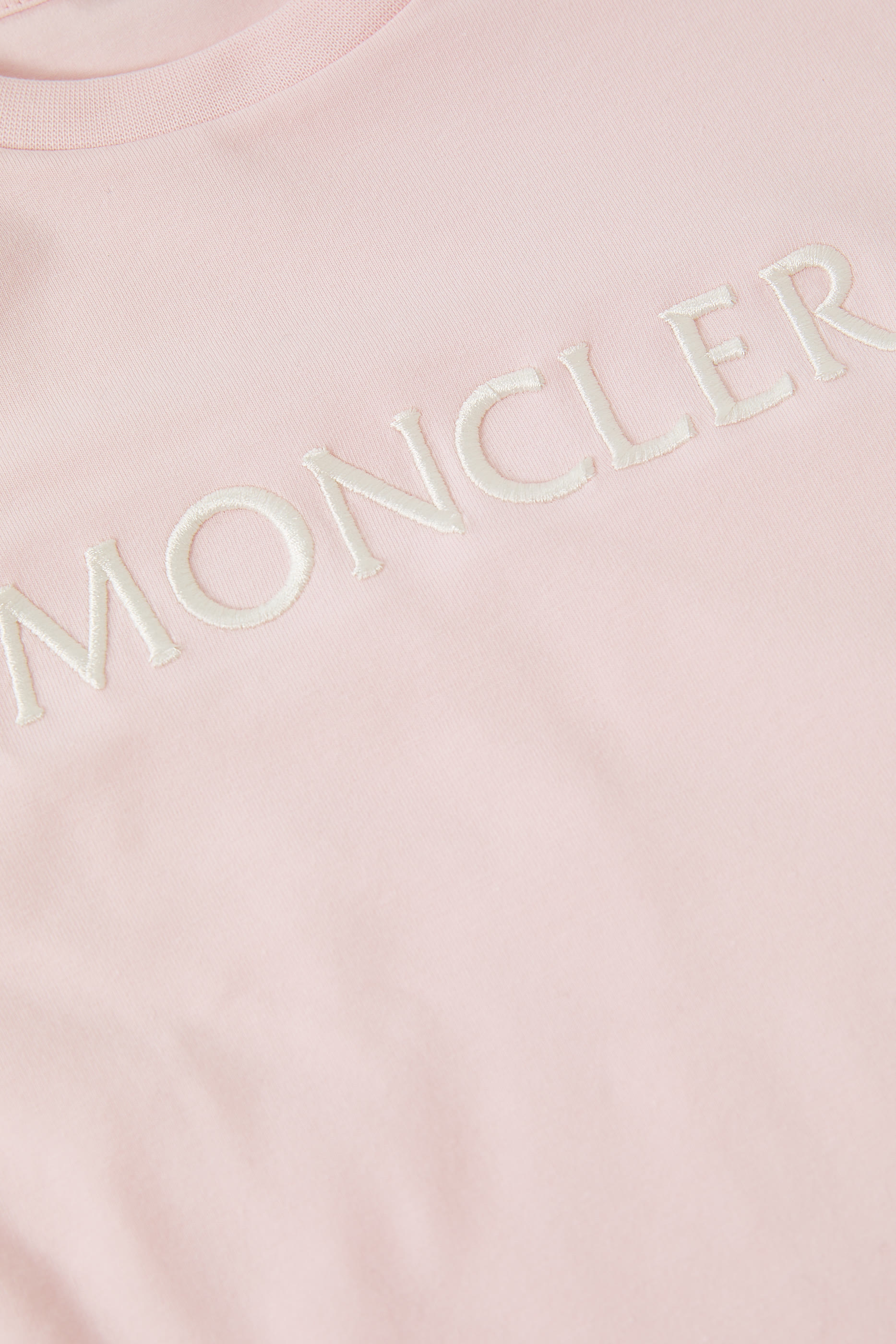 Kids Logo Embroidered Cotton T-Shirt