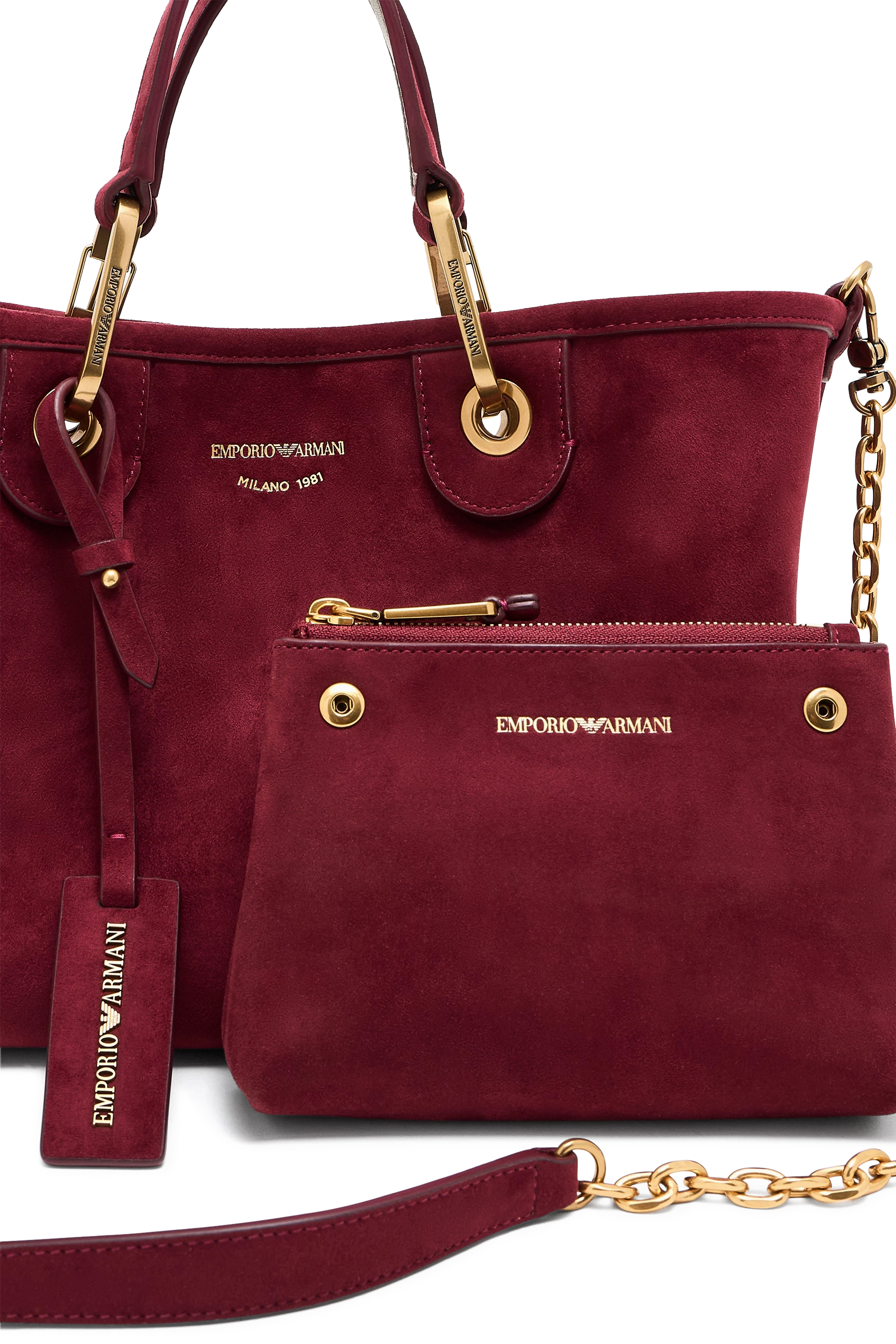 MyEA Suede Shopper Bag