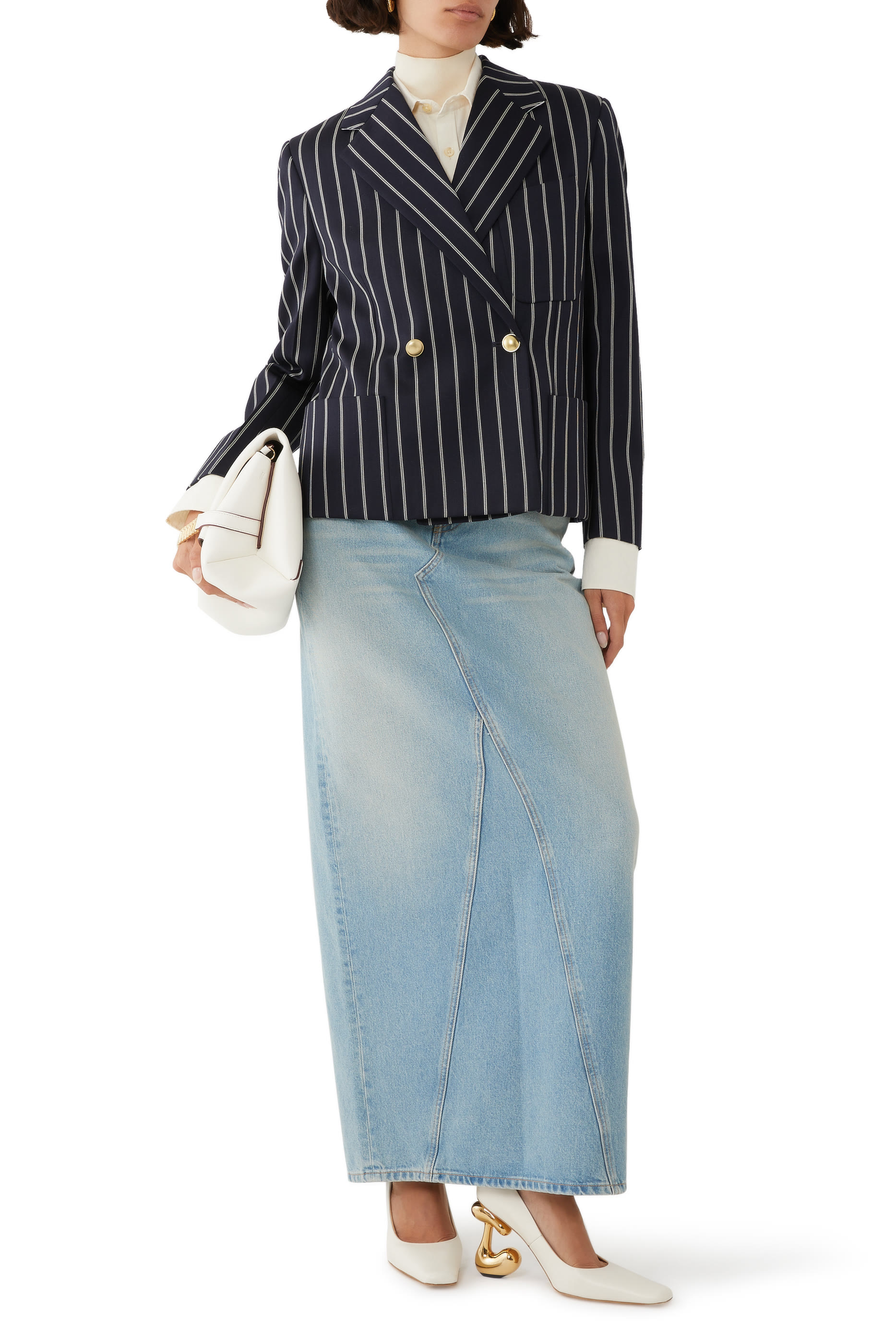 Cropped Double Breasted Jacket