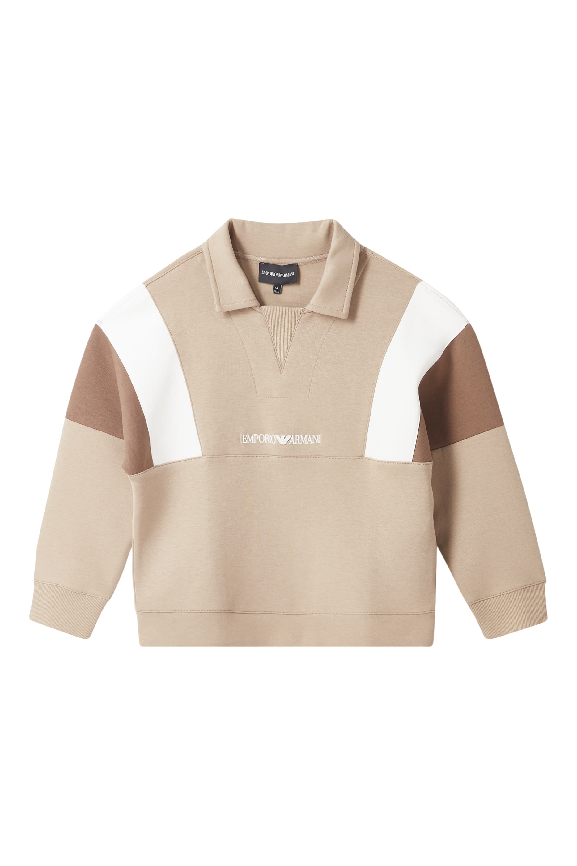 Kids Cotton-Blend Collared Sweatshirt