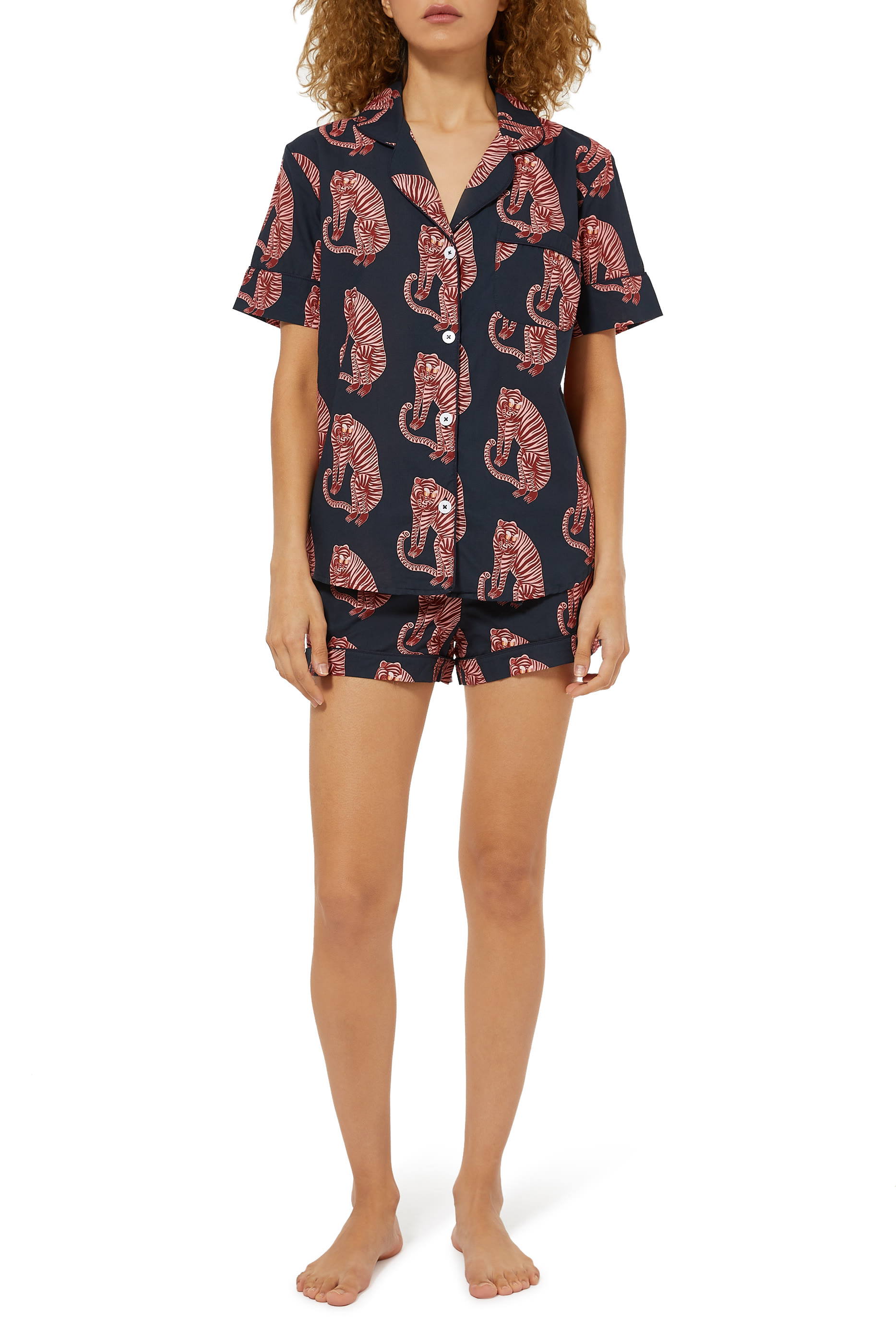 Sansindo Tiger Print Pajama Set