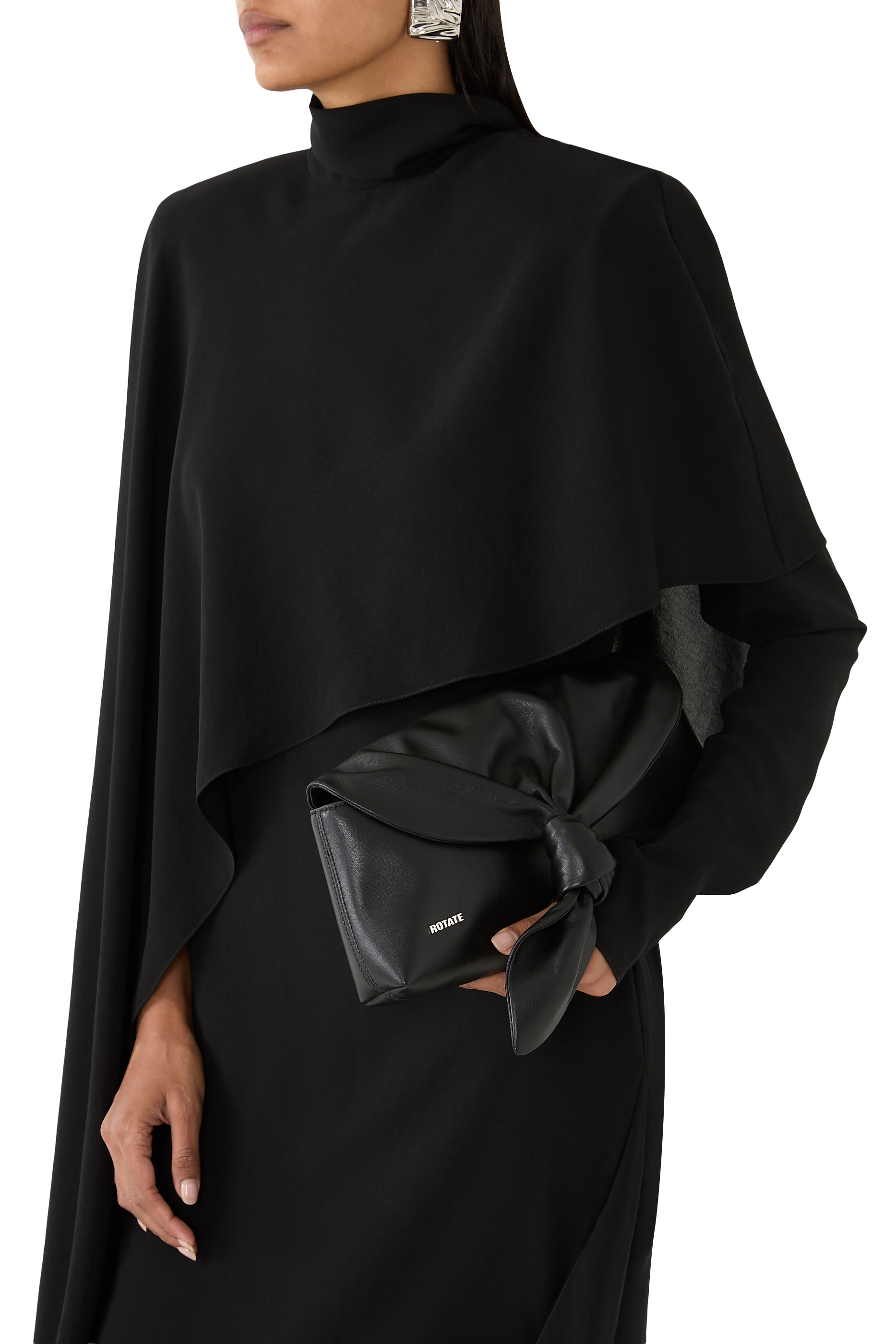 Leather Knot Scarf Bag 