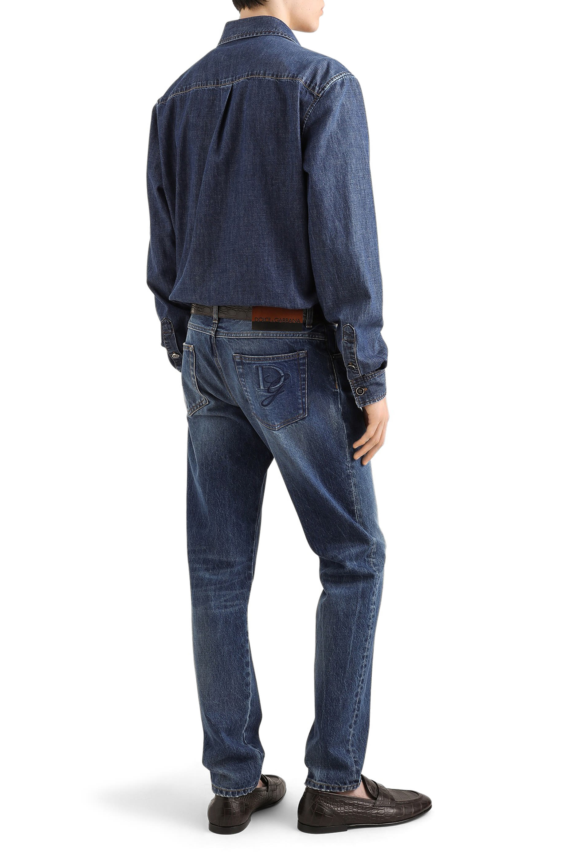 Heraldic Emblem Denim Shirt