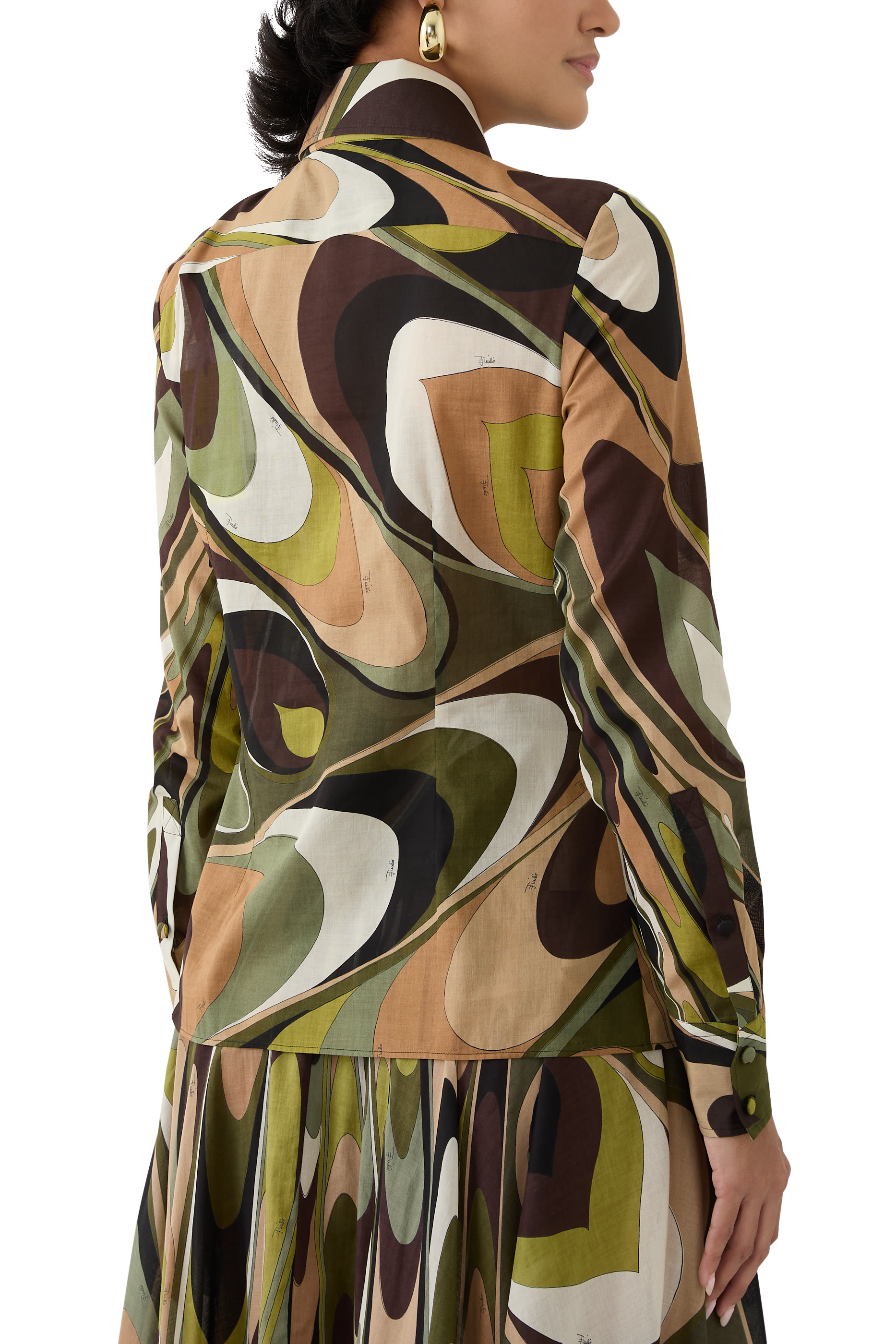 Onde Print Cotton Shirt