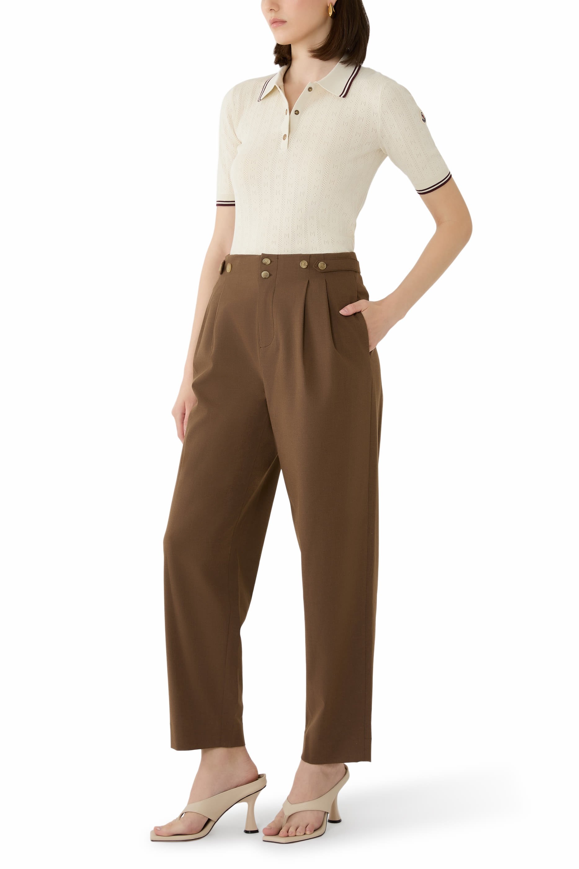 Rhombus and Logo Polo Shirt