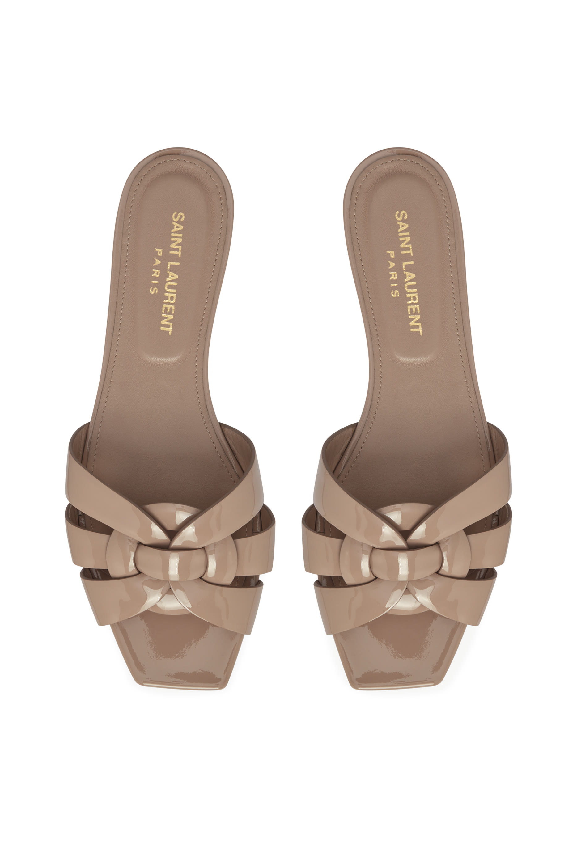 Tribute Mules in Patent Leather 