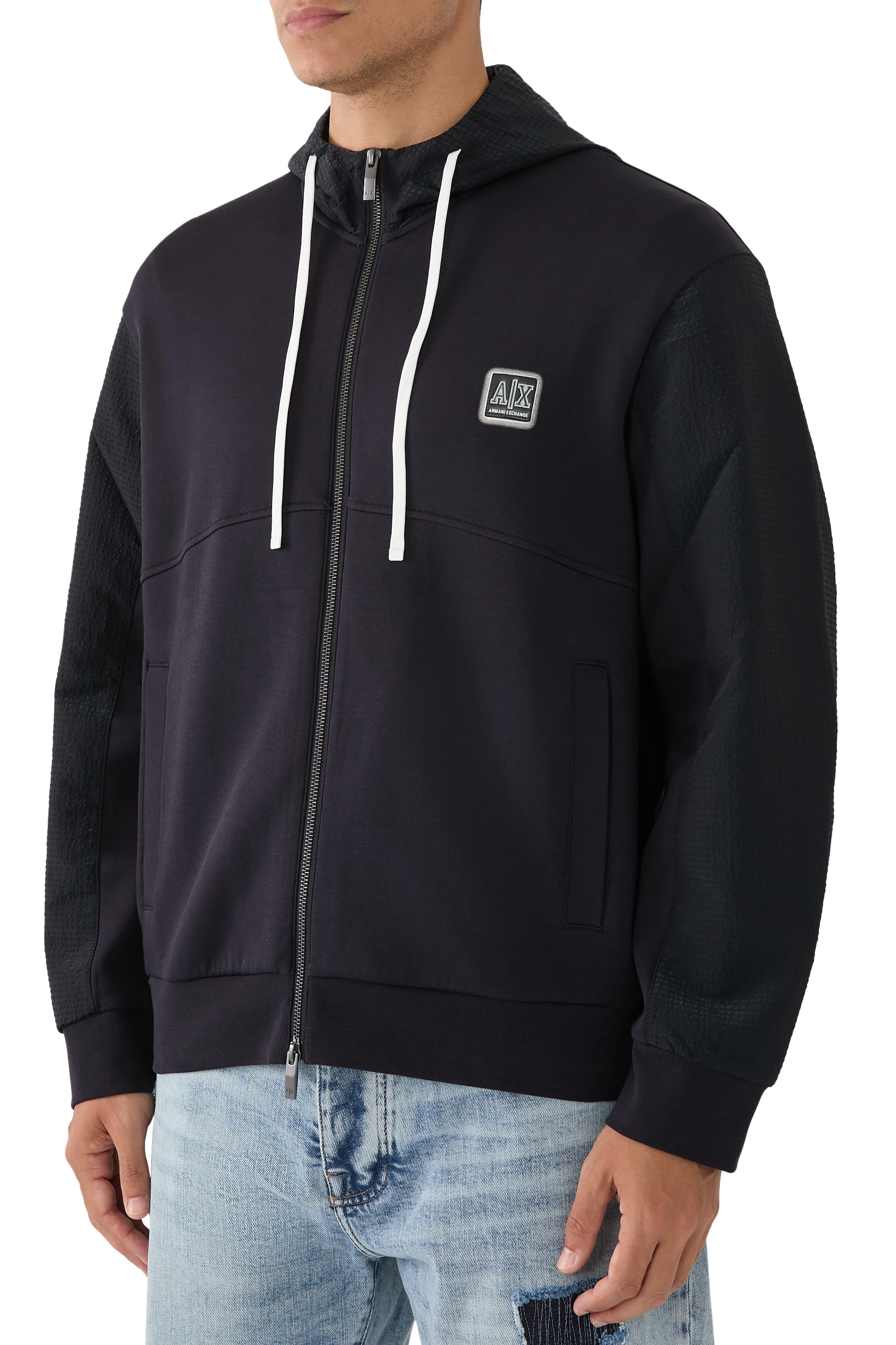 AX Badge Zip Hoodie