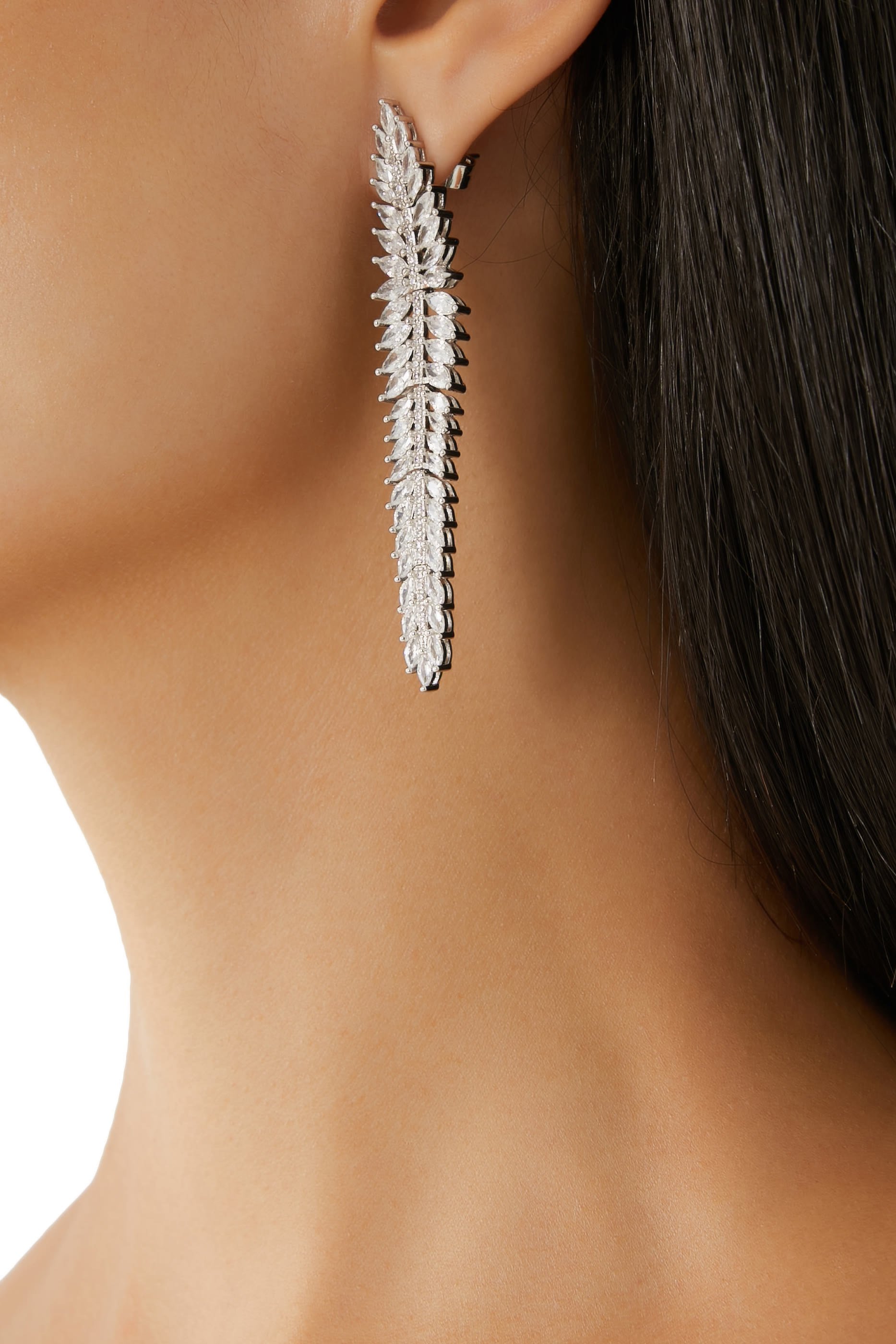 Marquis Linear Statement Earrings