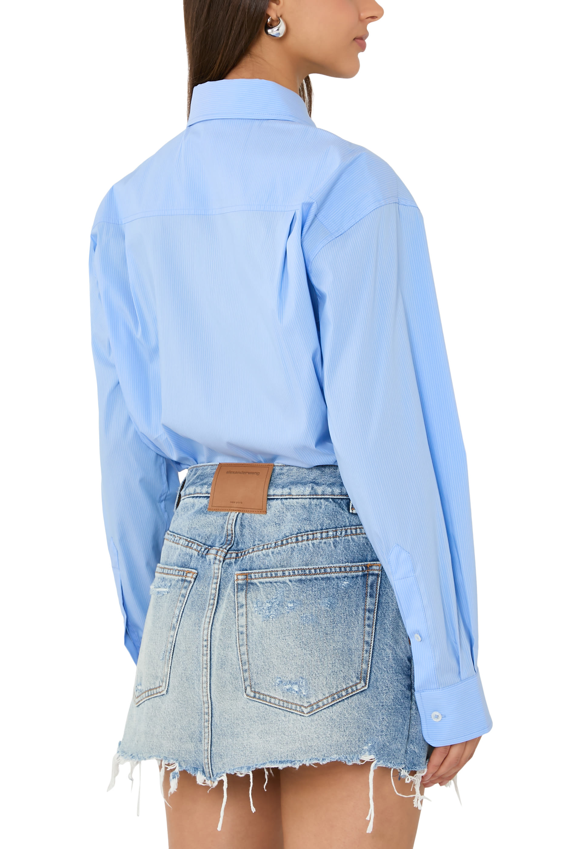 Prestyled Button Down Skort Romper