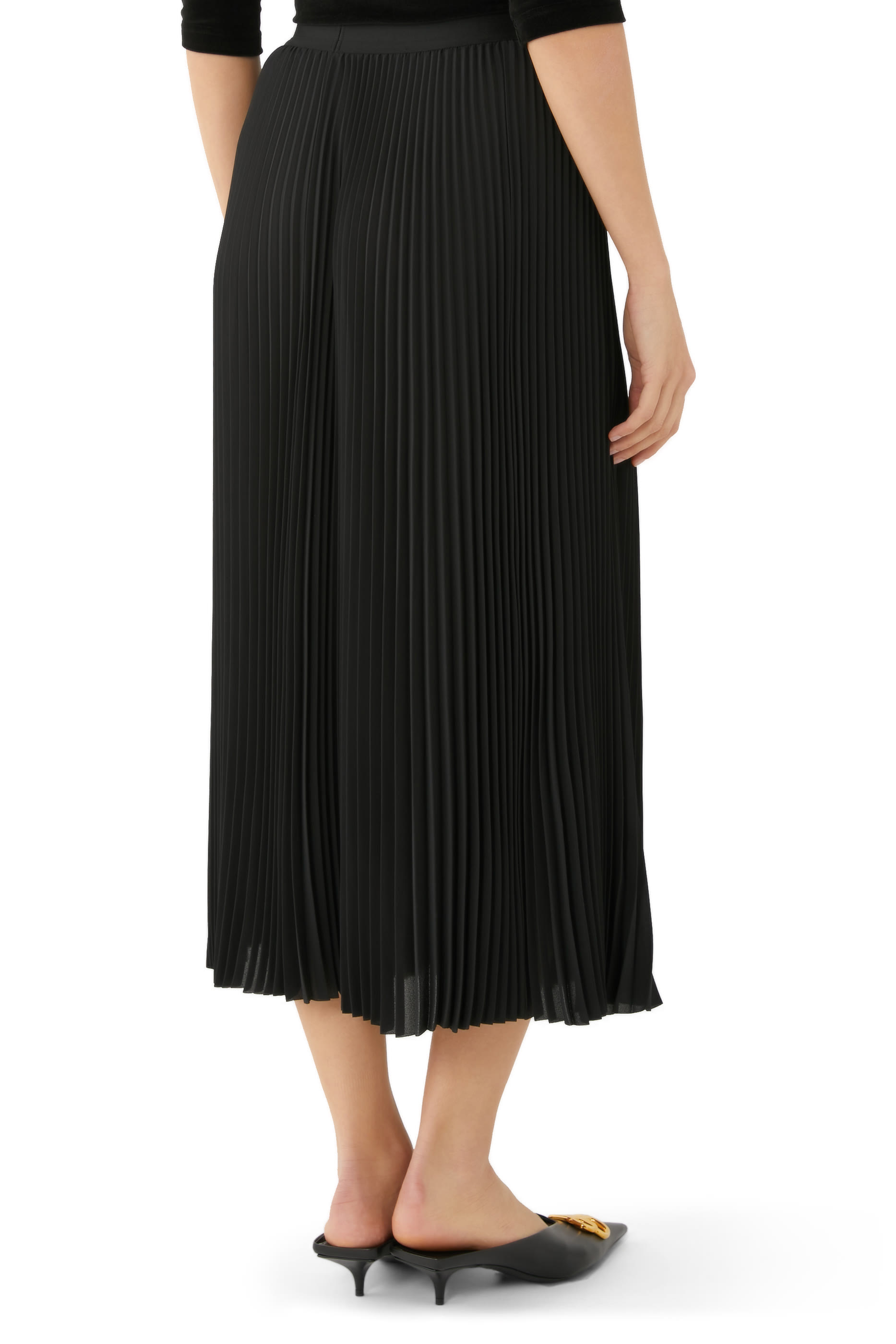 Pleated Midi Skirt
