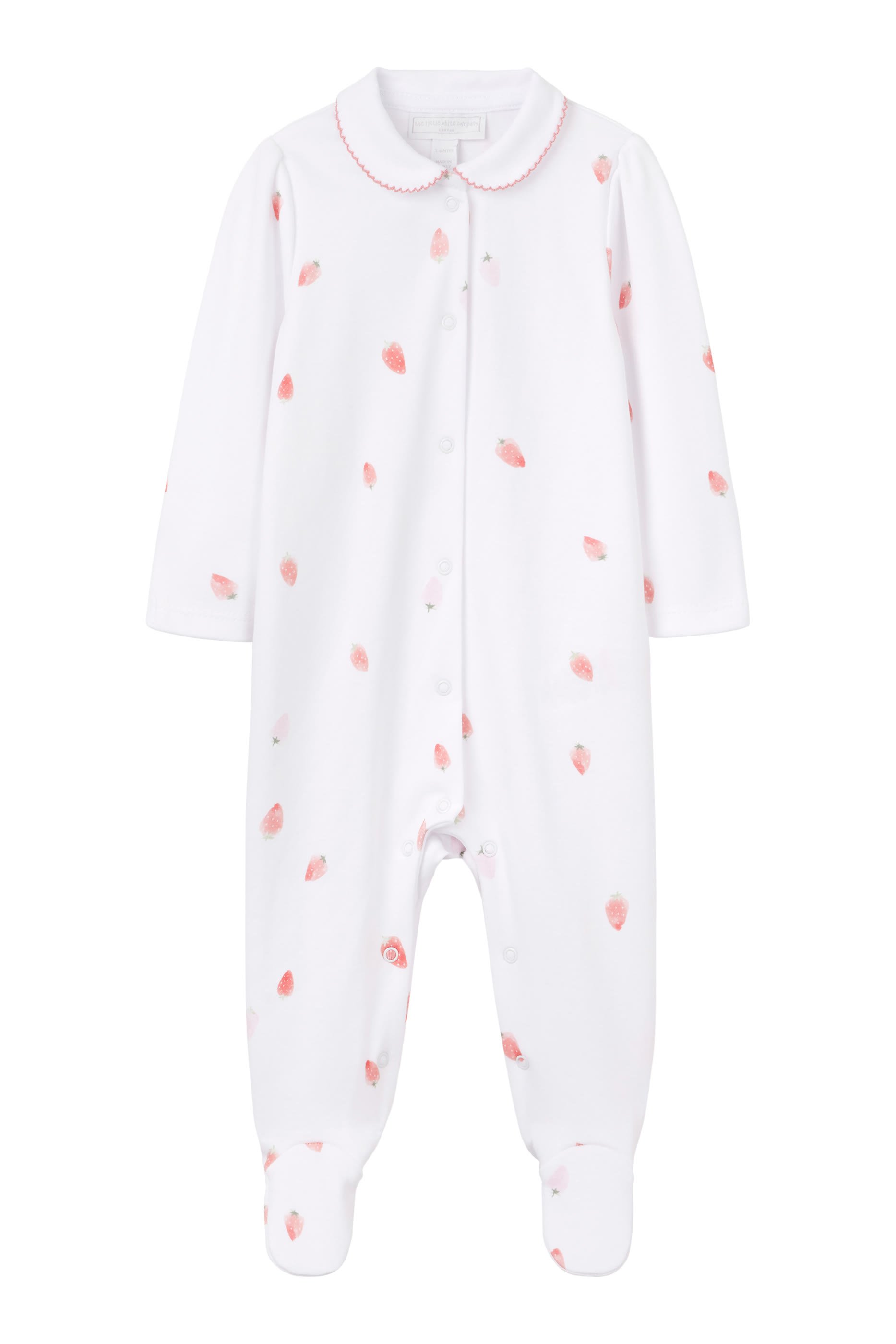 Kids Strawberry Collared Sleepsuit
