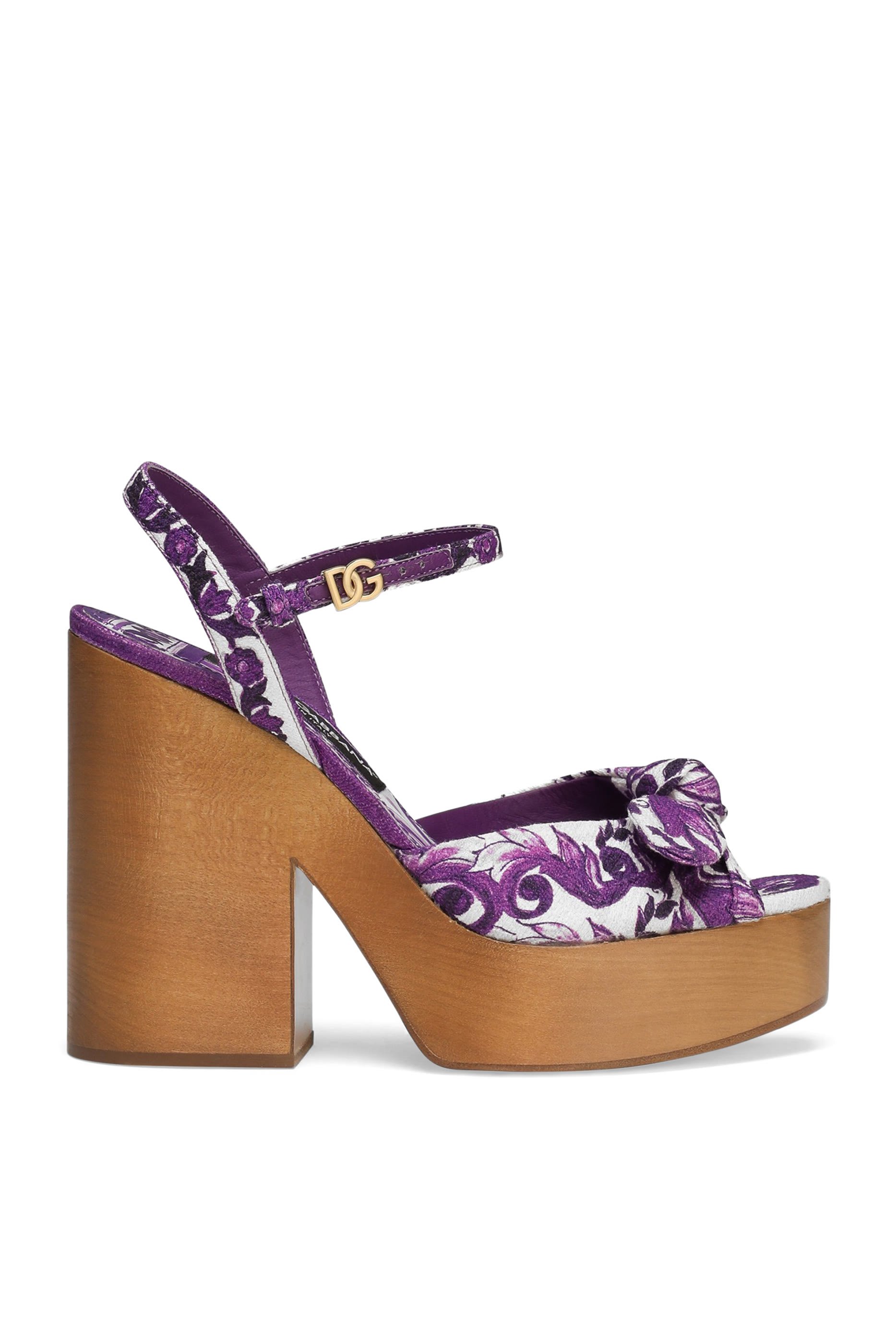 Majolica-Print 105 Wedge Sandals