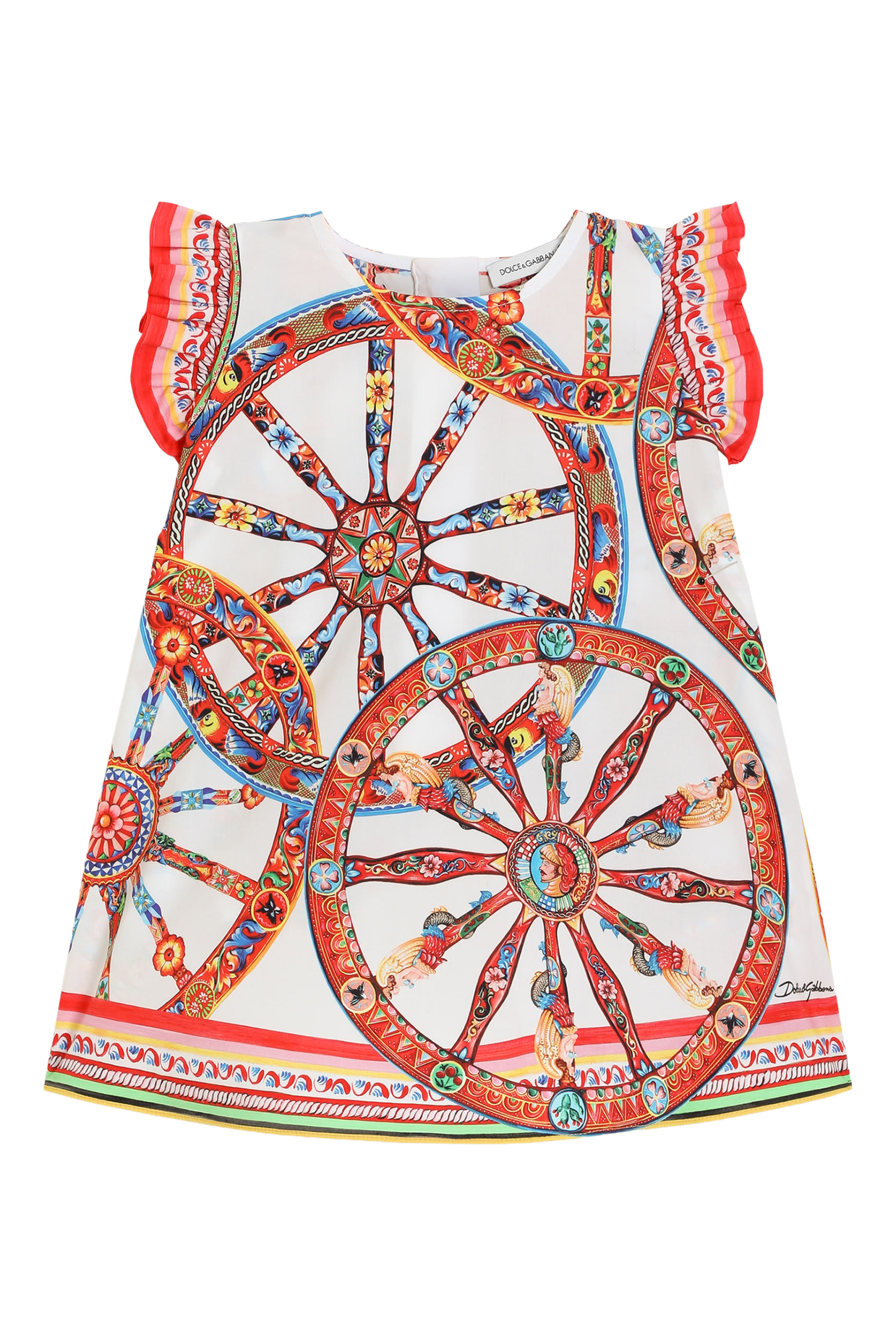 Kids Carretto-Print Dress