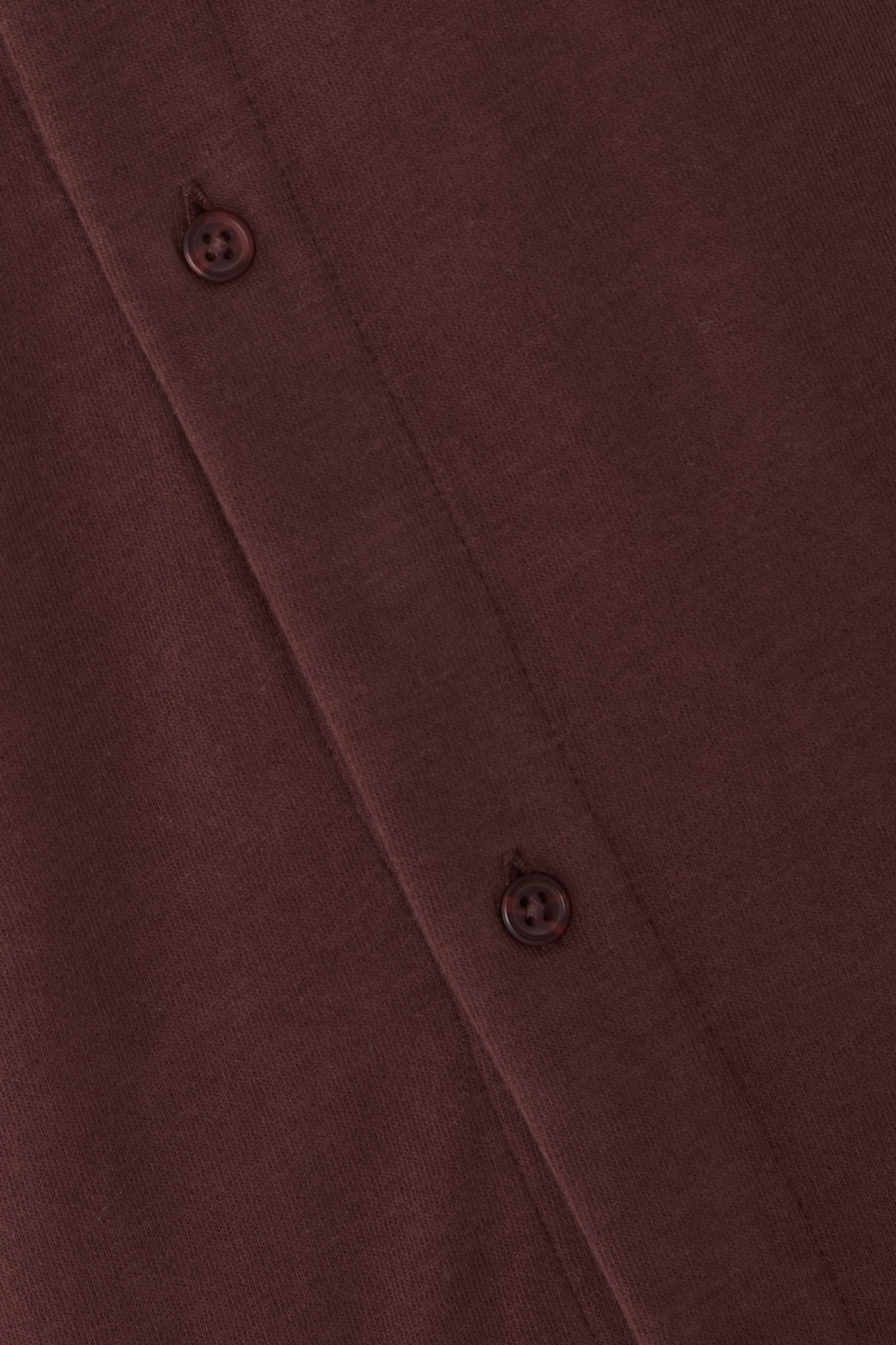 Sueded Cotton Jersey Button-Front Shirt