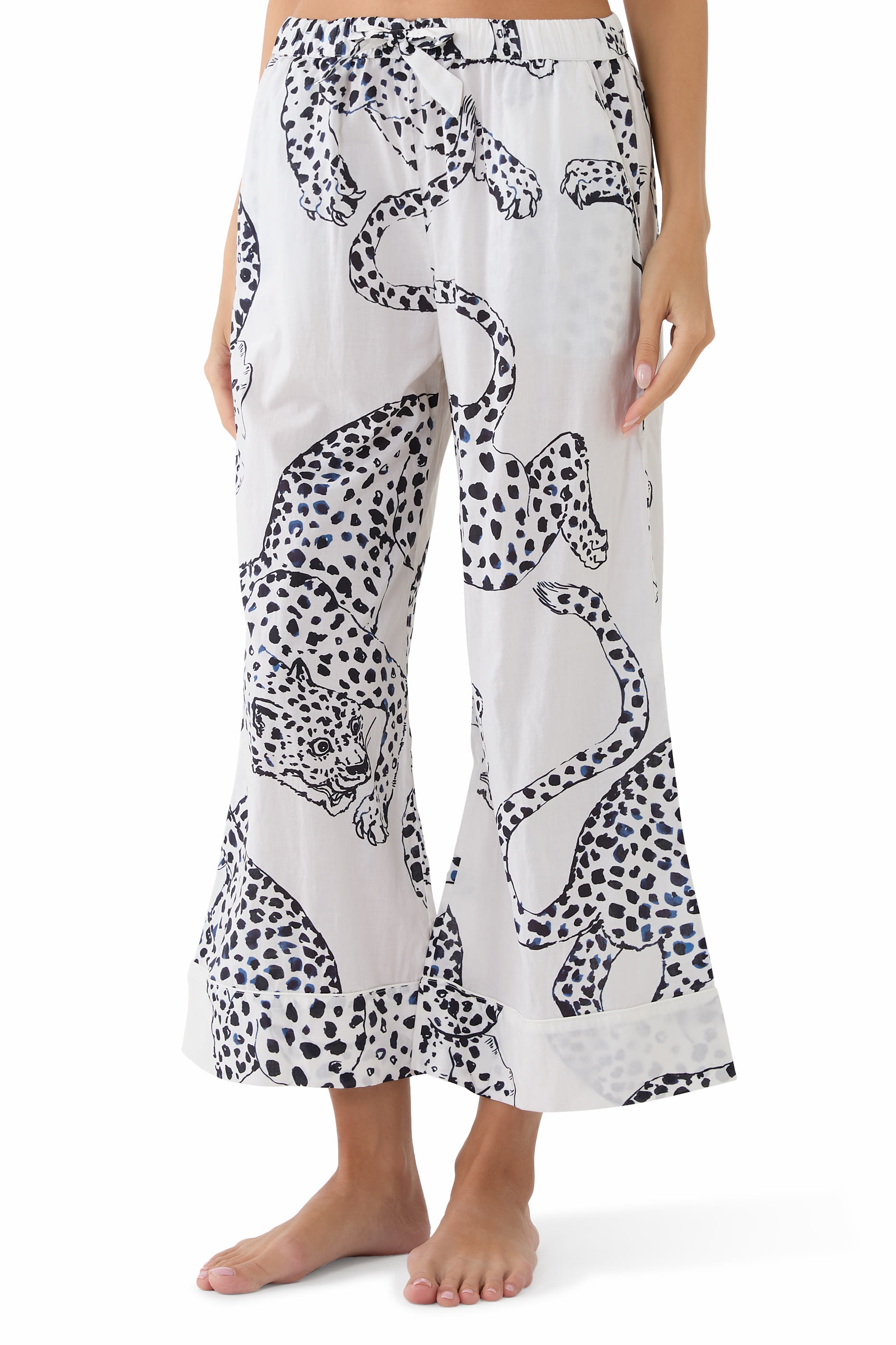 Jaguar Boxy Shirt and Wide-Leg Trousers Set