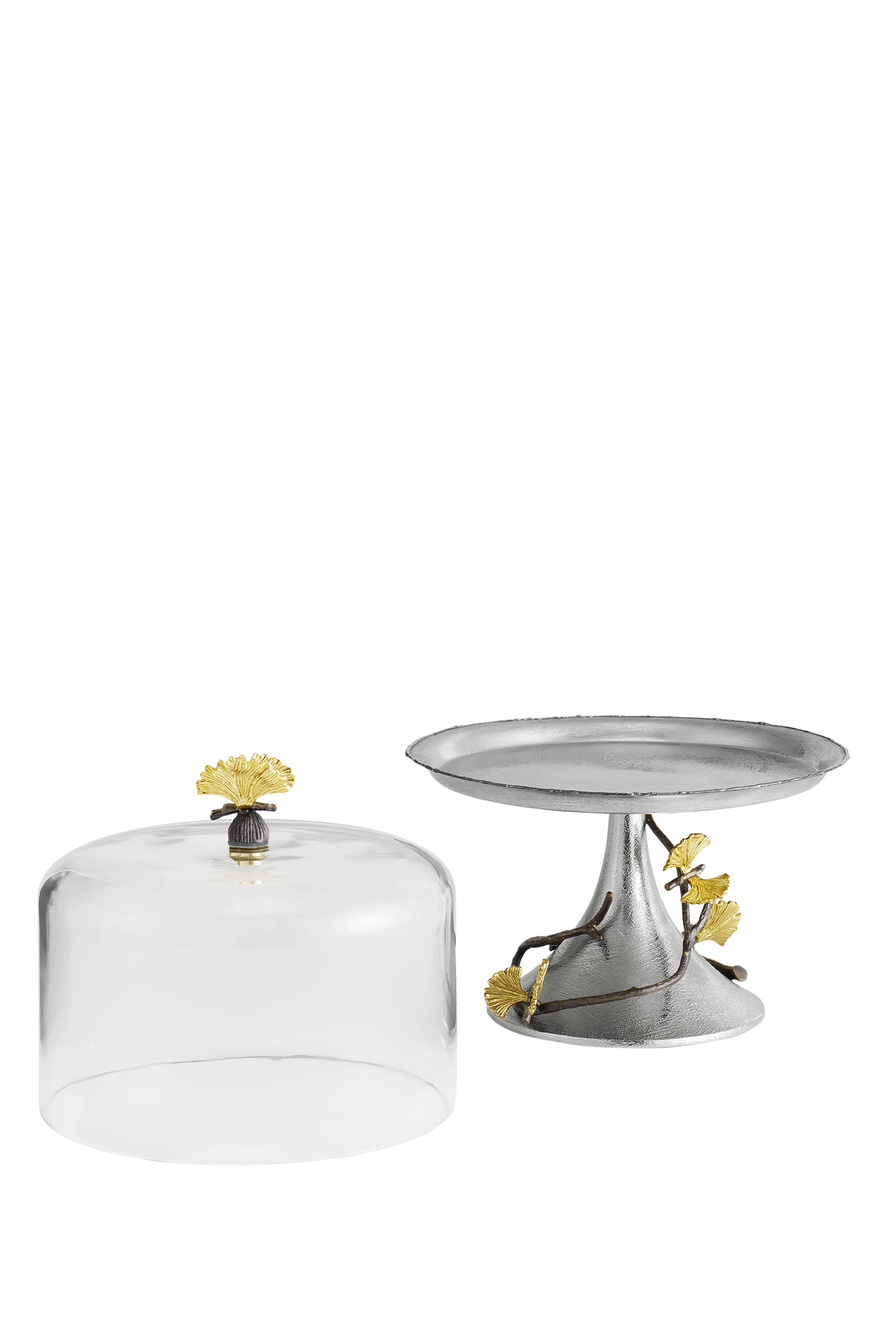 Butterfly Ginkgo Pastry Dish with Dome