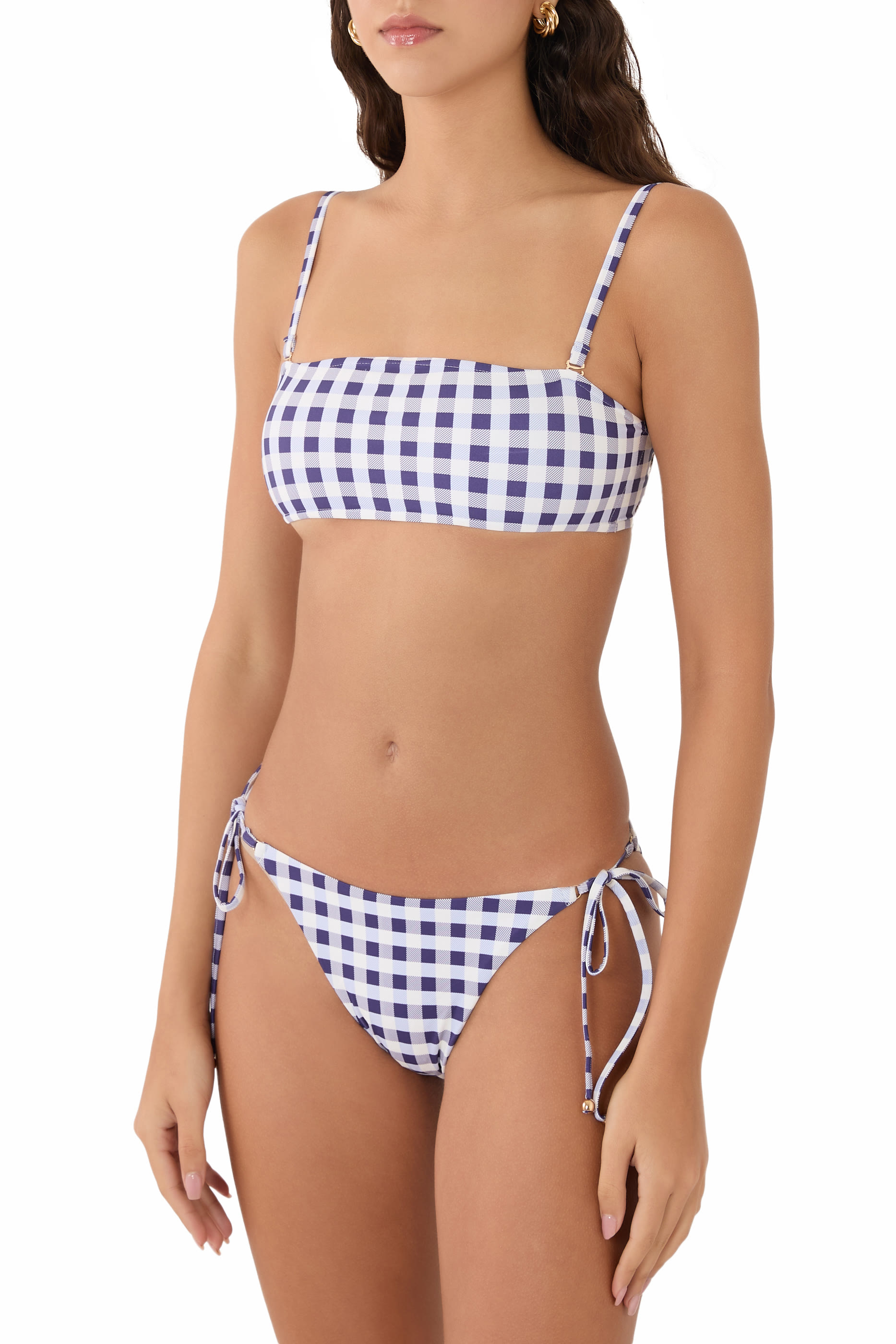 Gingham Bikini Top