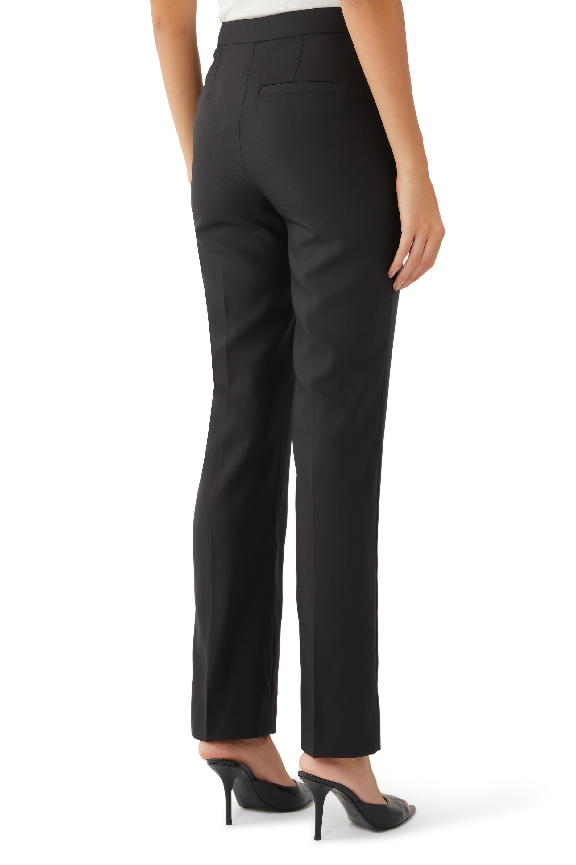 Kallisto High-Rise Wool Straight Pants