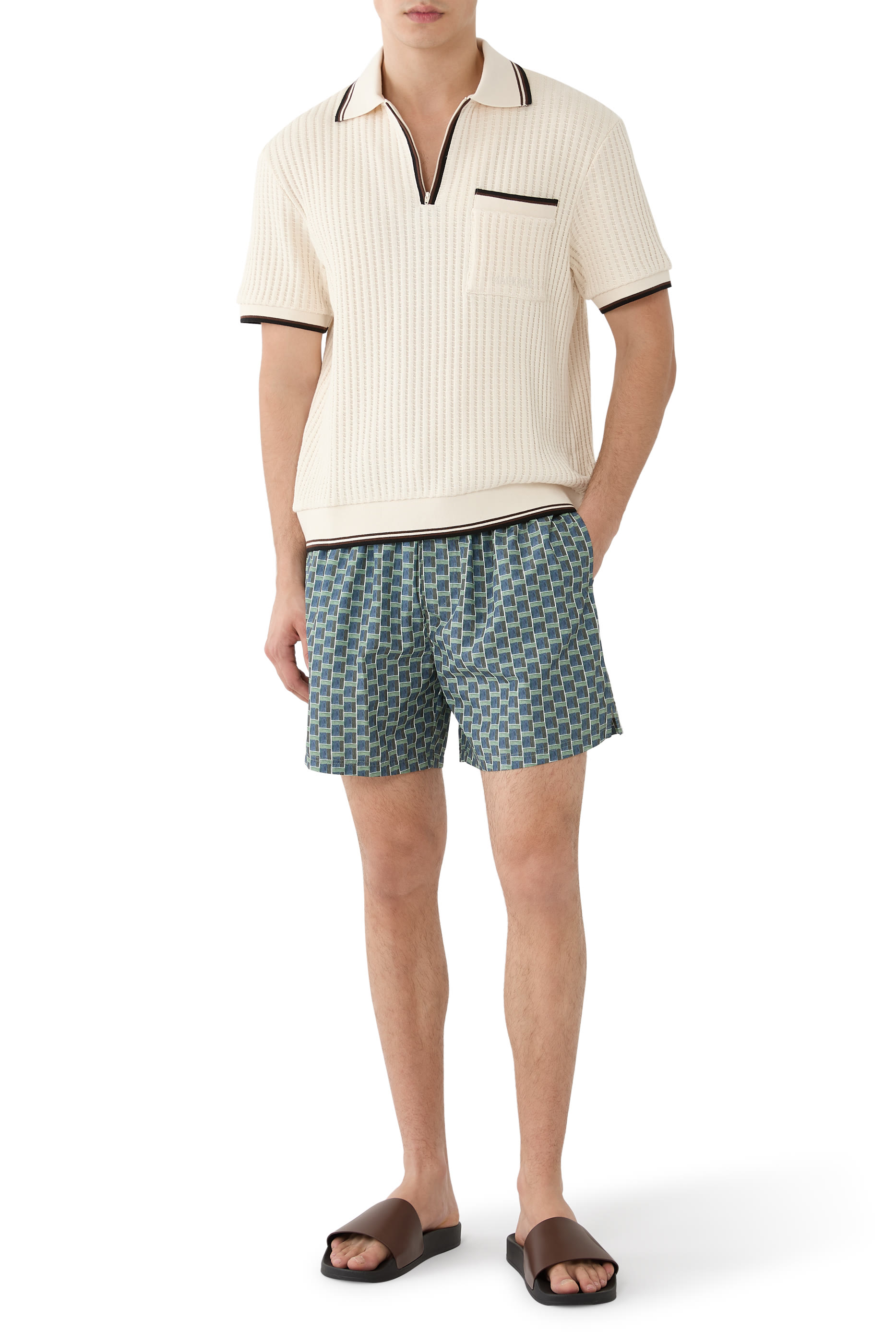 Geometrical Swim Shorts