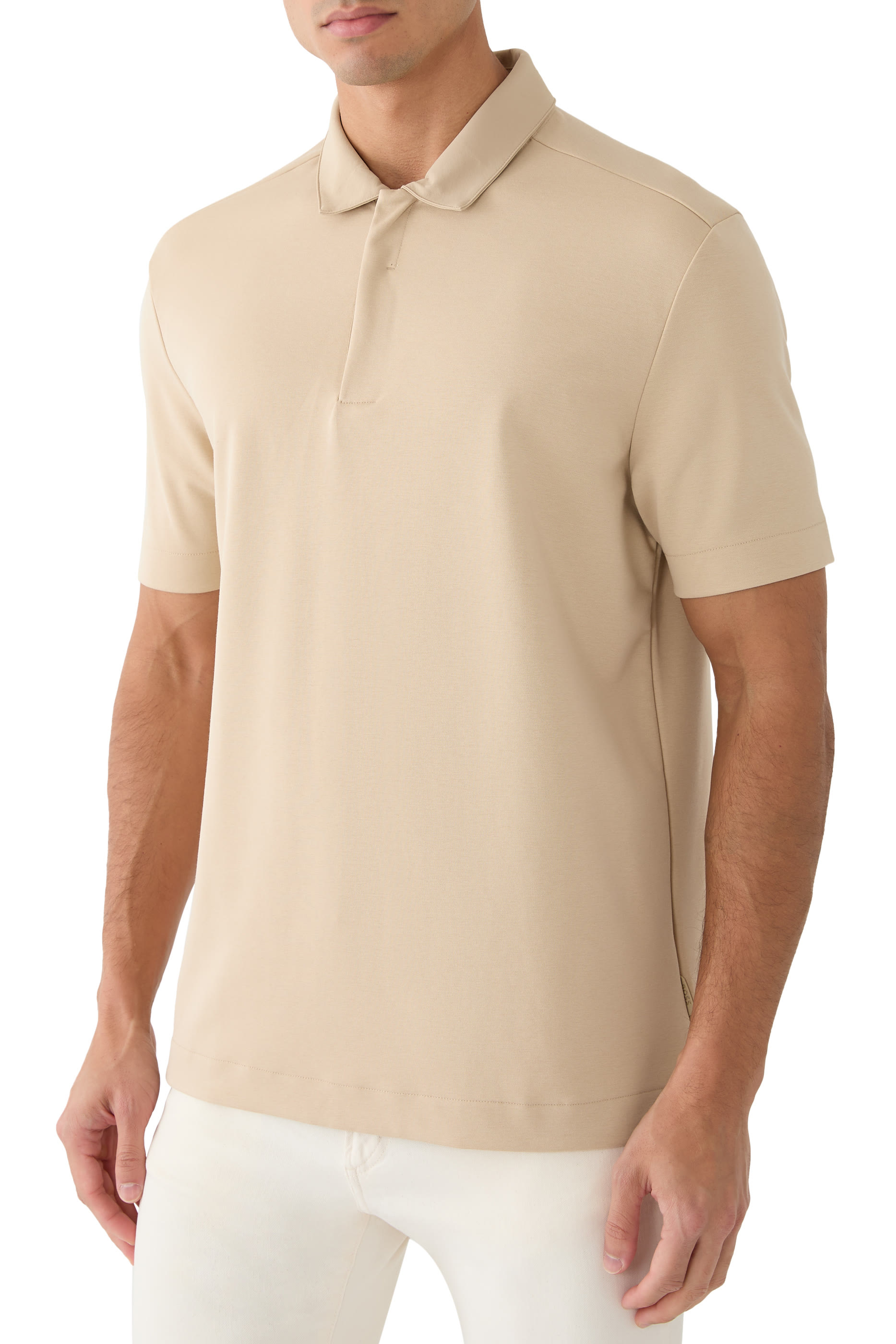 Cotton-Blend Polo Shirt with Antibacterial Performance