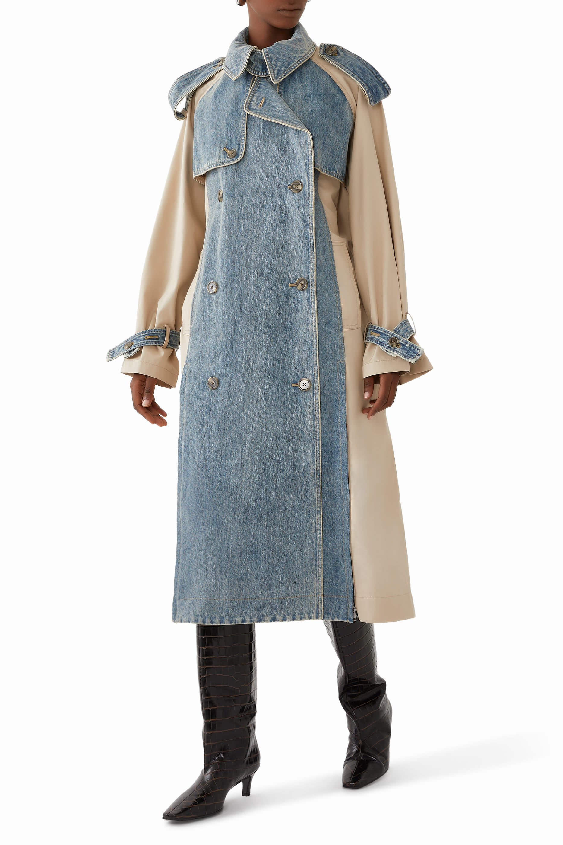 Hybrid Denim Trench