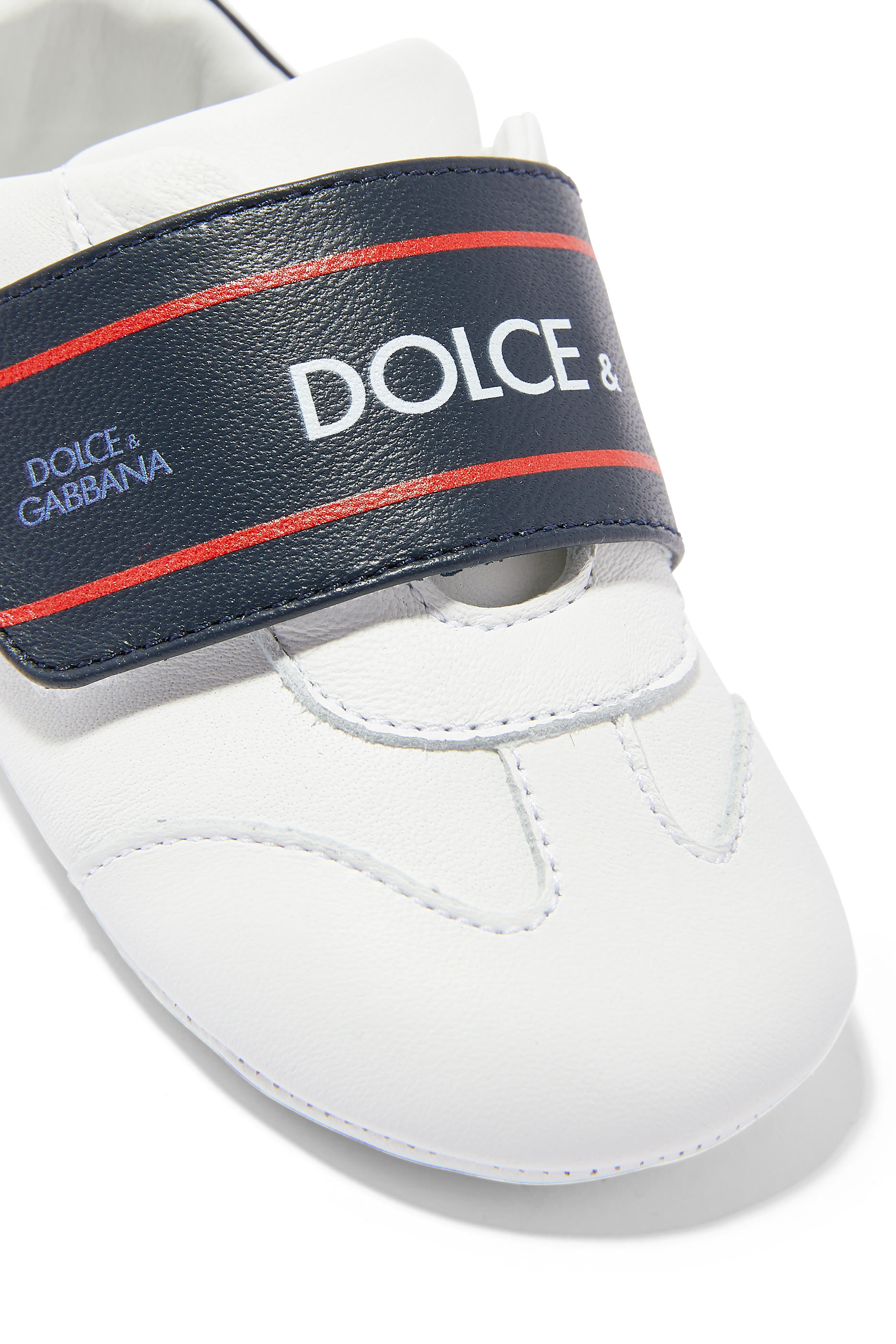 Kids Logo Nappa Leather Sneakers