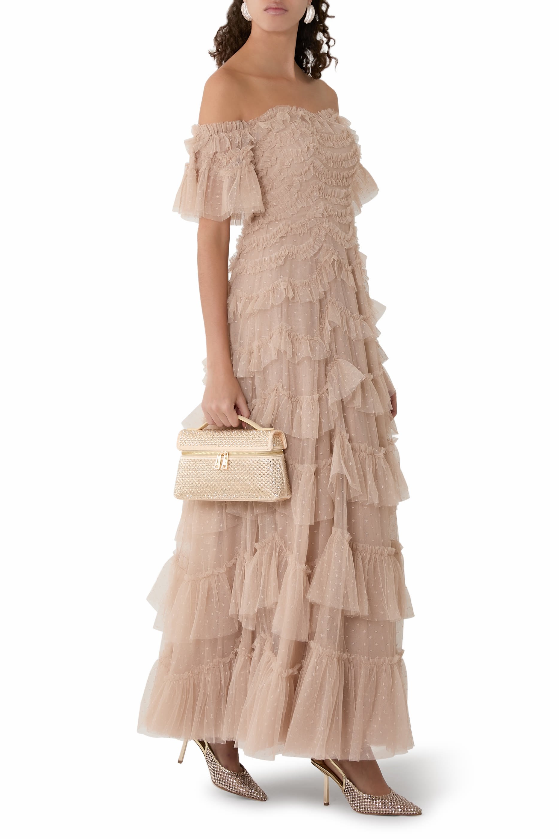 Aviana Off-Shoulder Gown