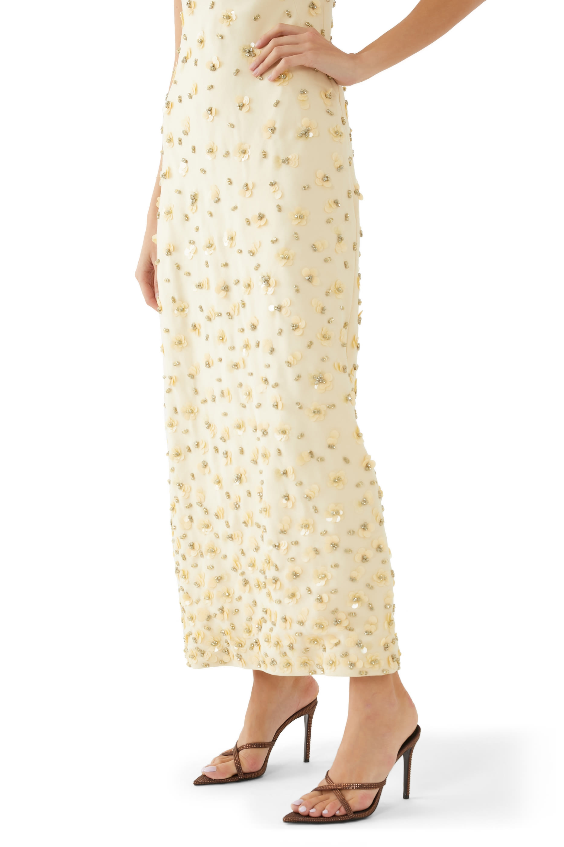 Arianna 100 Embellished Slipper Mules