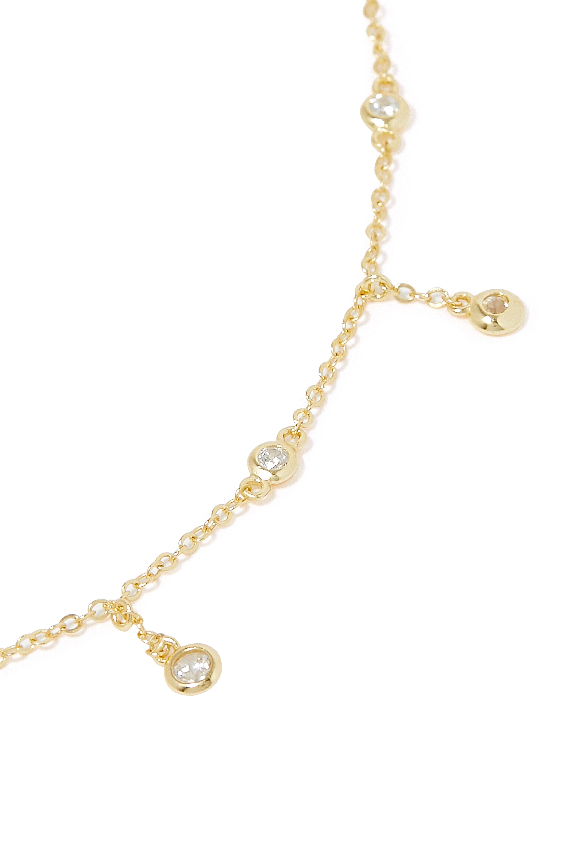 Solitaire Drop Necklace, 14k Vermeil on Sterling Silver