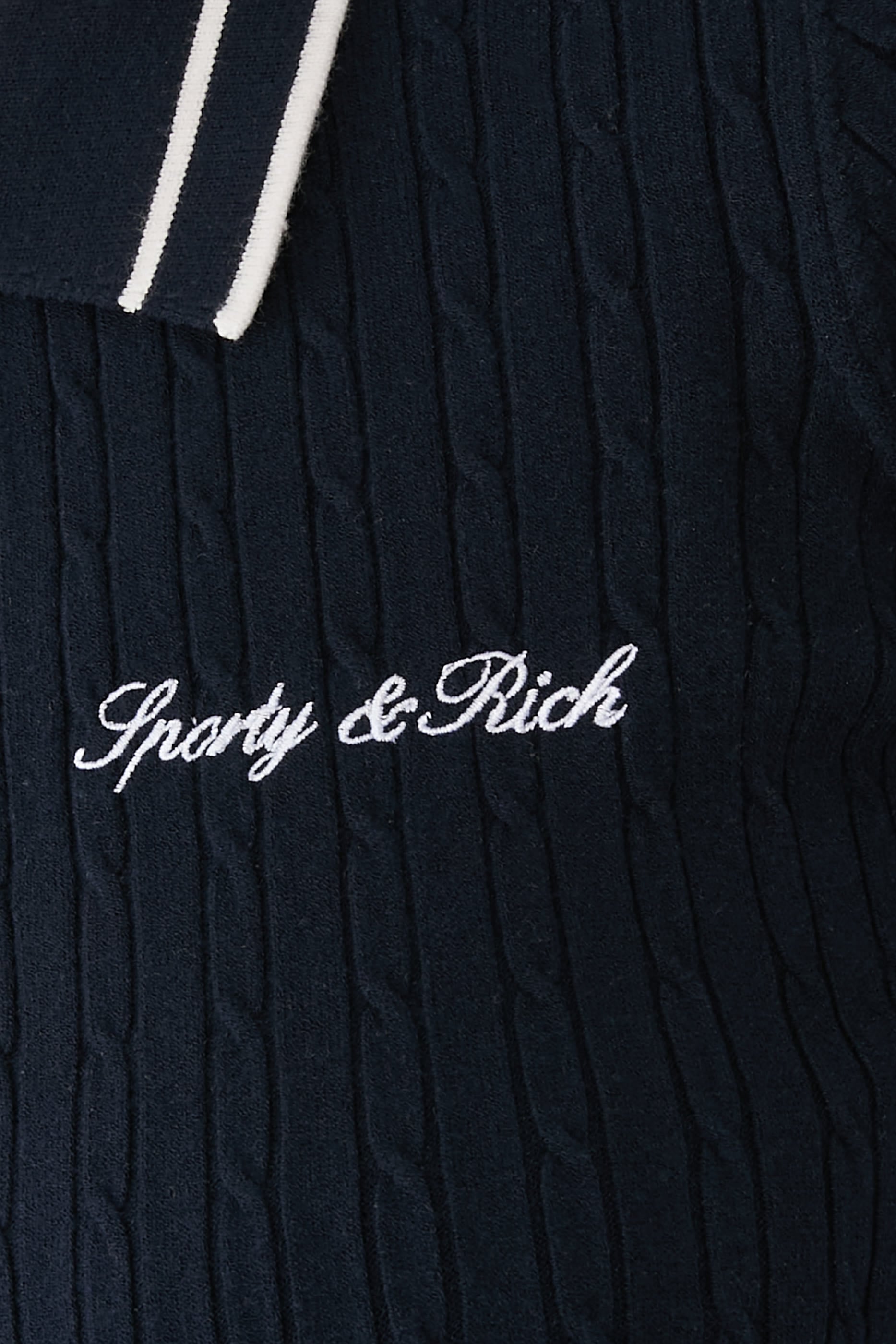  Signature Logo Mini Cable Polo T-Shirt 
